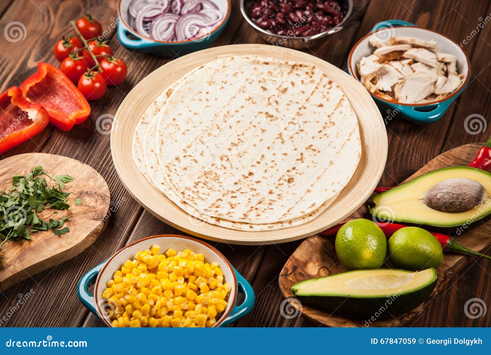 Tortilla with a Mix of Ingredients Stock Image Image of homemade, breaded 67847059