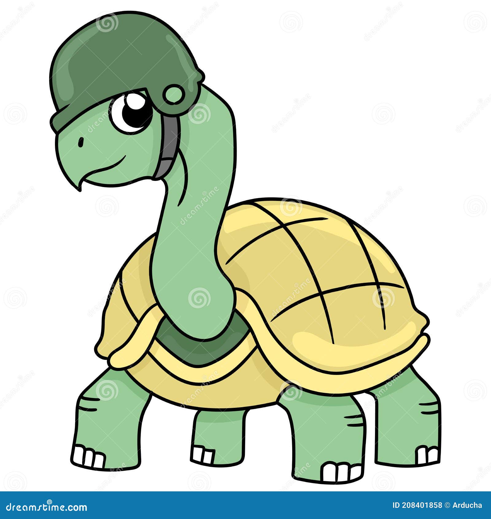 The Tortoise Beast is Dressed in Army Ready for War Stock Vector -  Illustration of emoticon, icon: 208401858