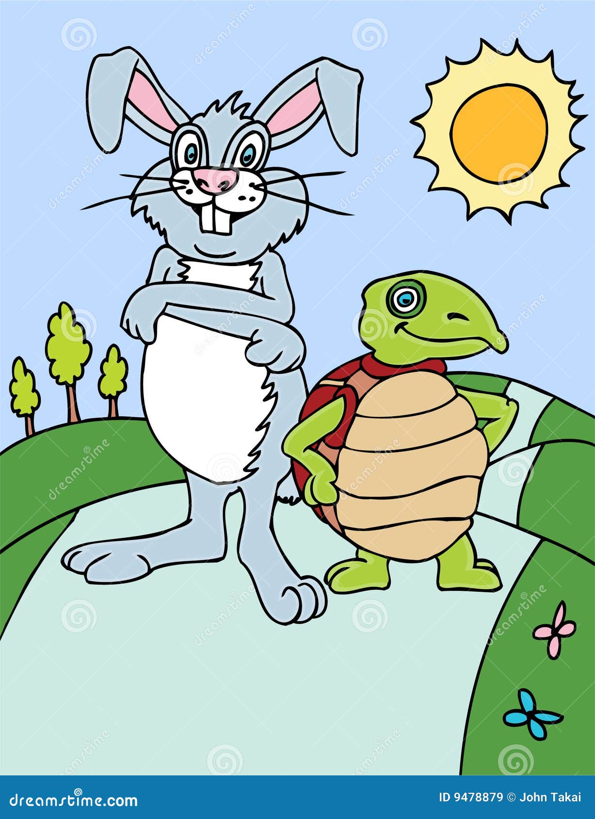 Заяц и черепаха читать. Иллюстрации заяц и черепашка. Иллюстрация заяц и черепаха. Заяц и черепаха рисунок. Заяц и черепаха басня.