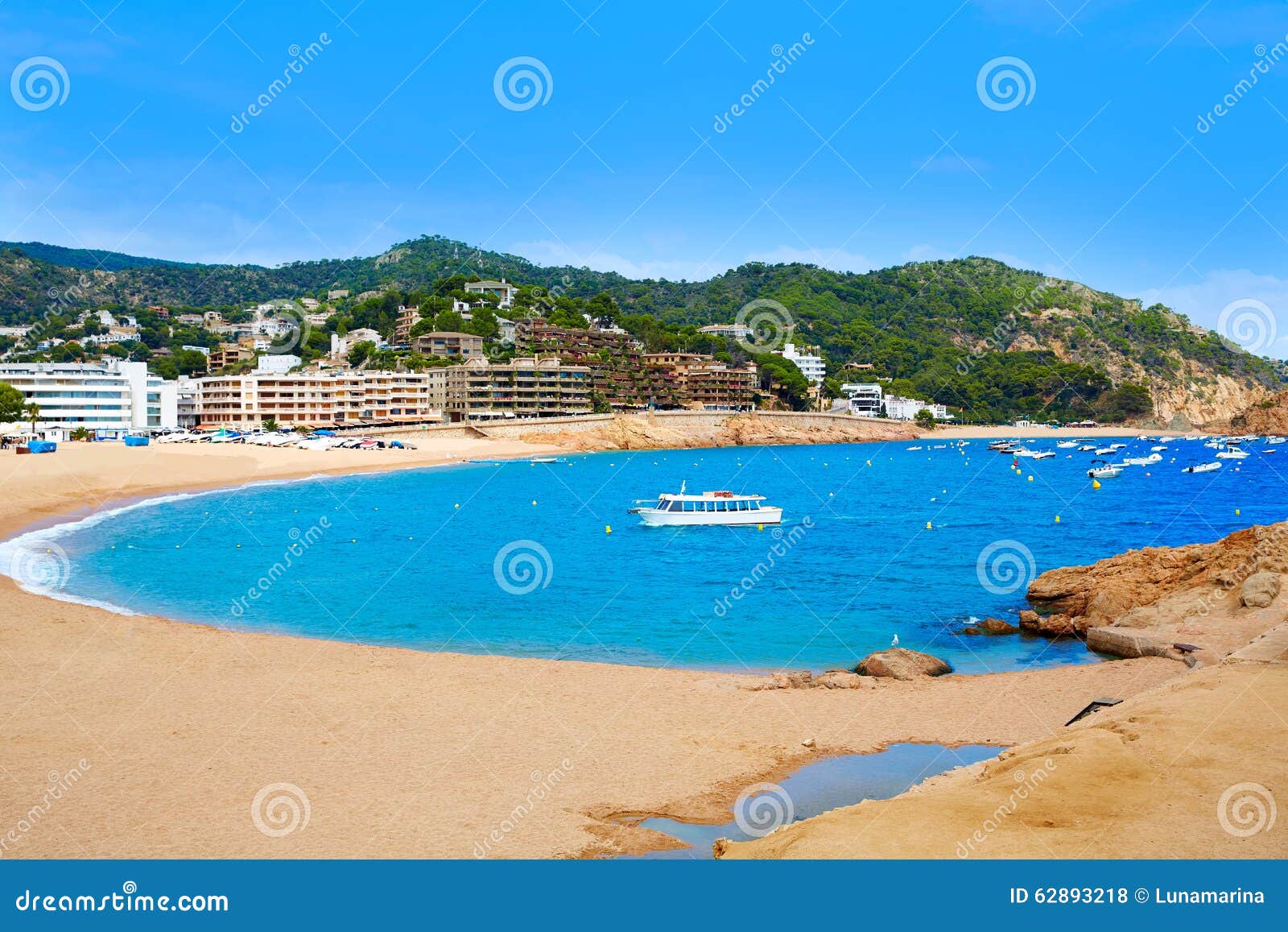 tossa de mar beach in costa brava of catalonia