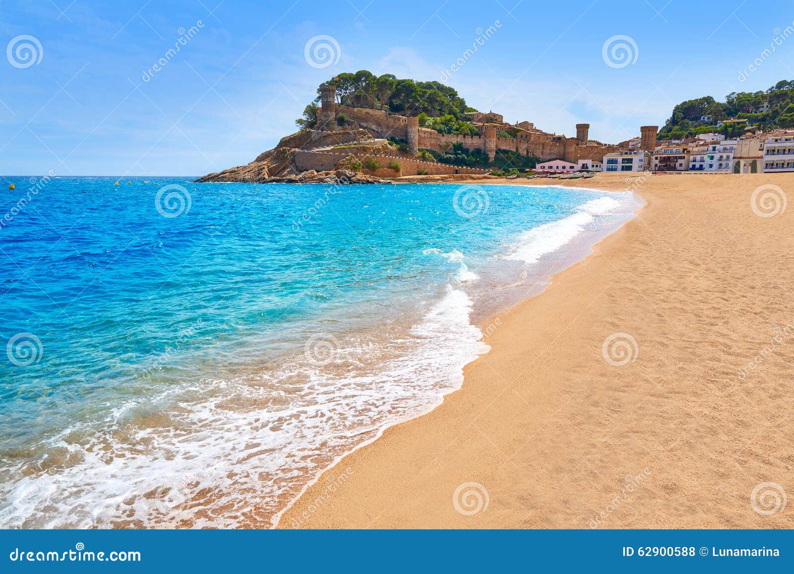 tossa de mar beach in costa brava of catalonia