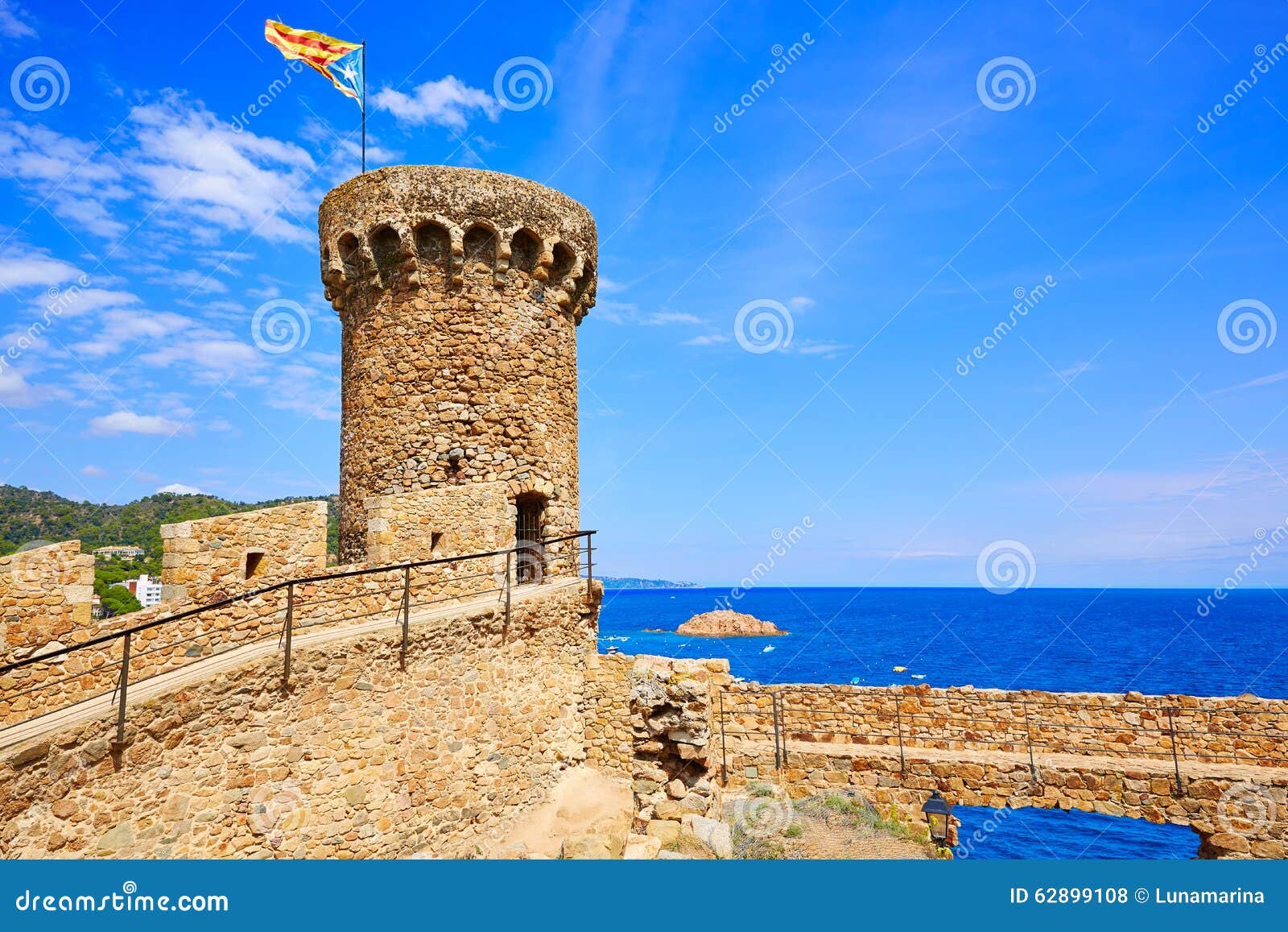 tossa de mar castle in costa brava of catalonia