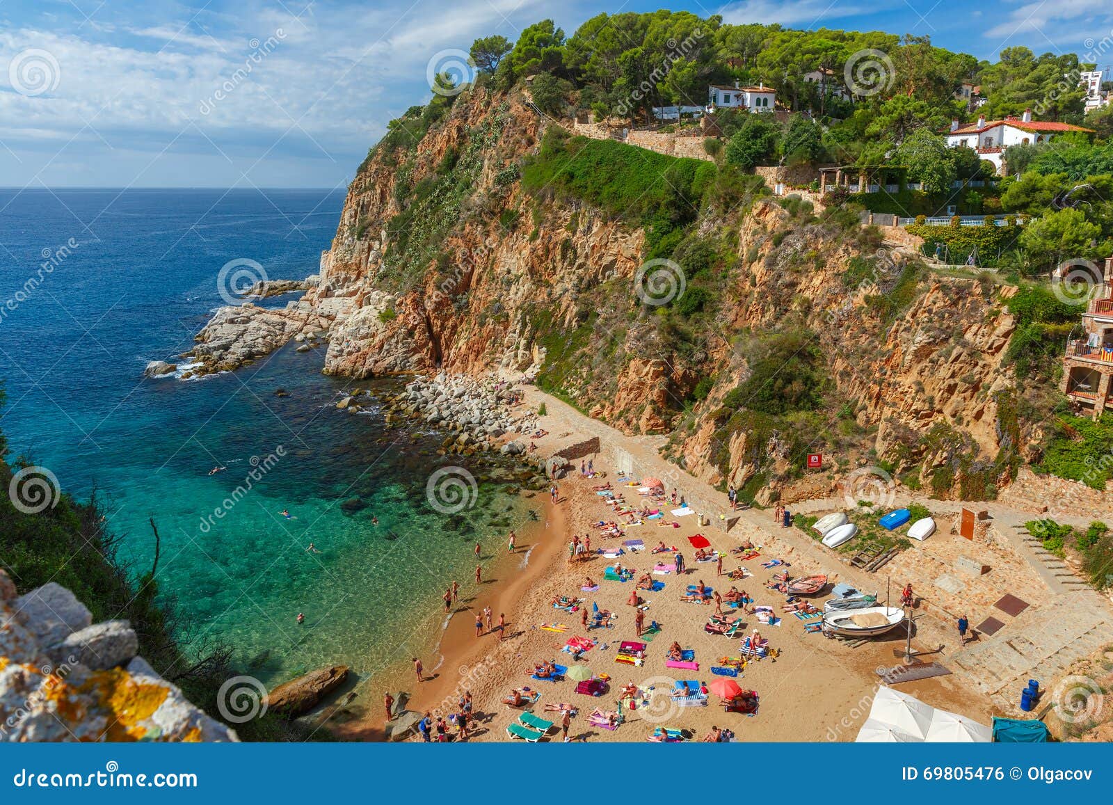 tossa de mar on the costa brava, catalunya, spain