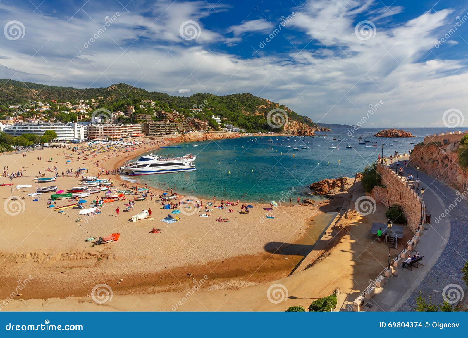 tossa de mar on the costa brava, catalunya, spain