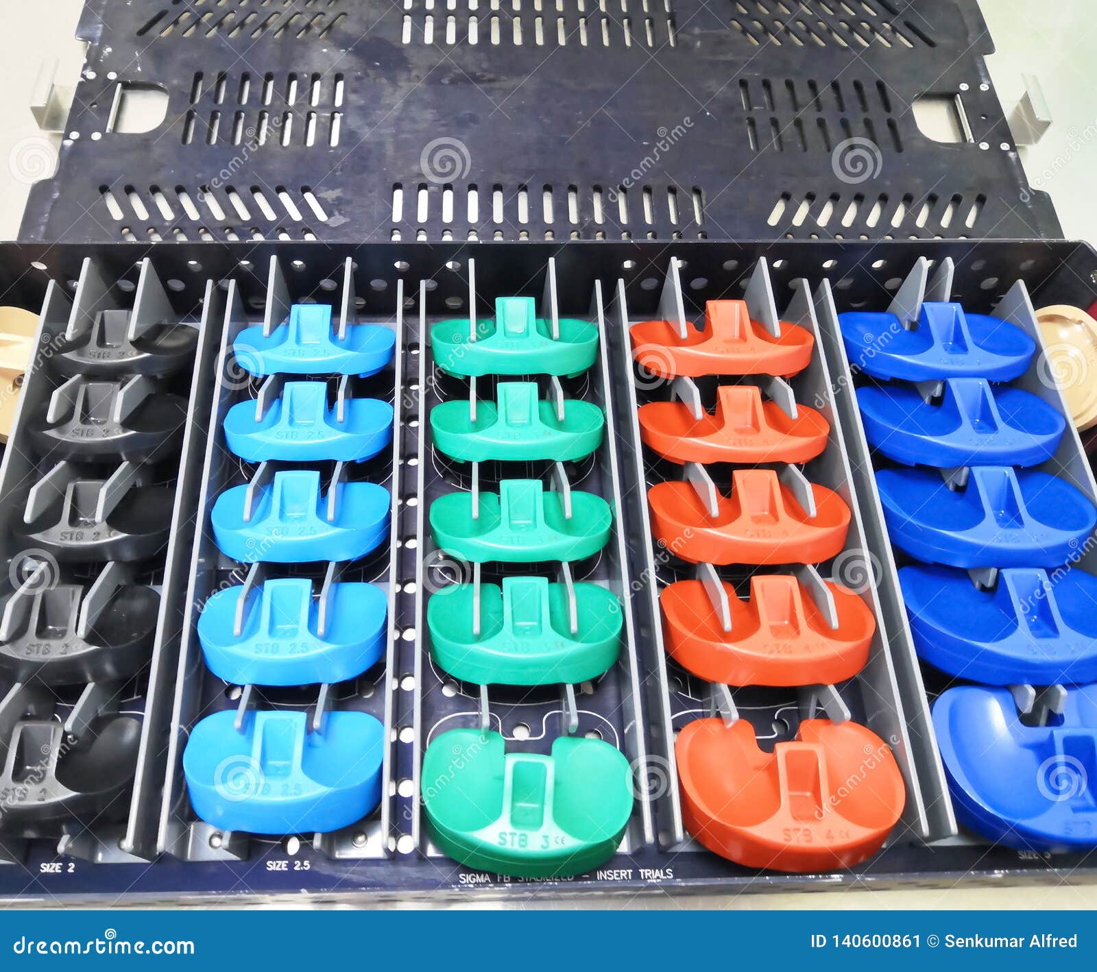 Total Knee Replacement Surgery Instruments Stock Image Image of