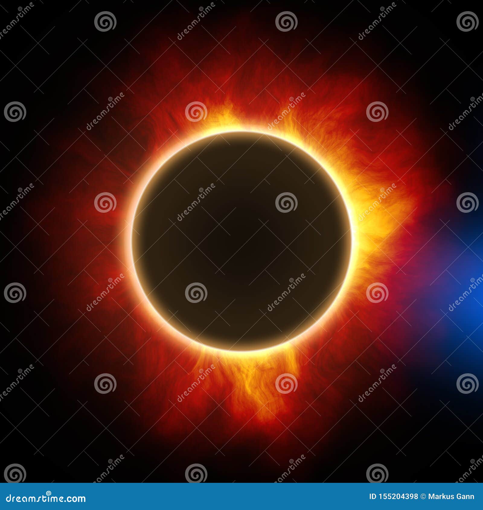 Total Solar Eclipse Phases. Composite Solar Eclipse. Royalty-Free Stock ...