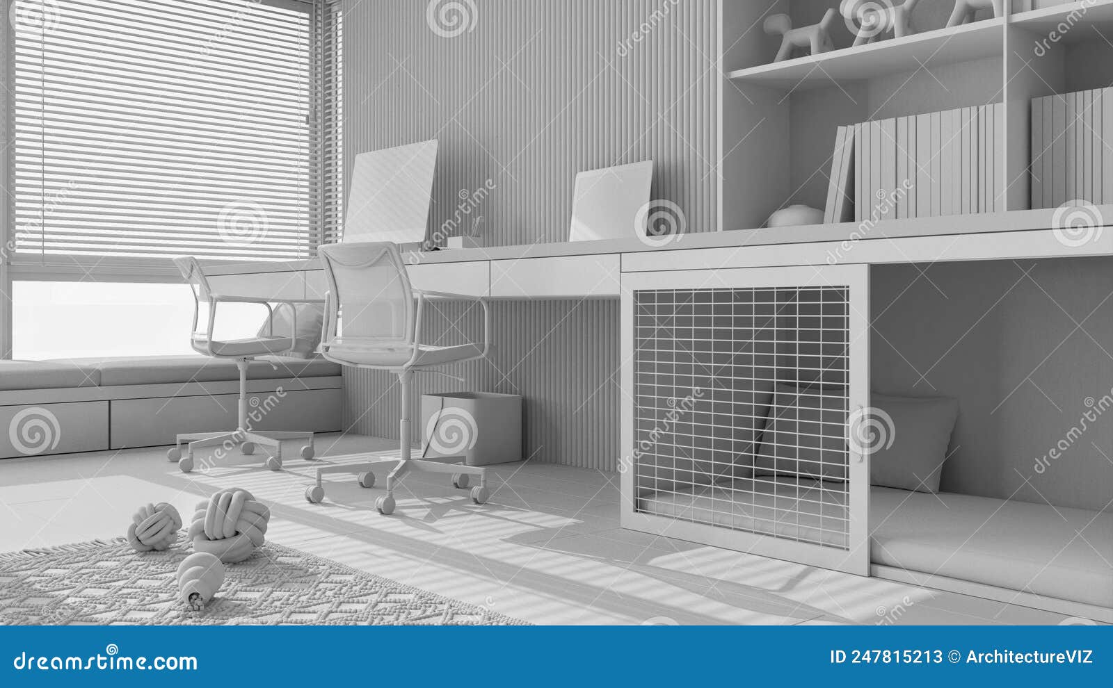 Total White Project Draft, Smart Working, Pet Friendly Corner Office