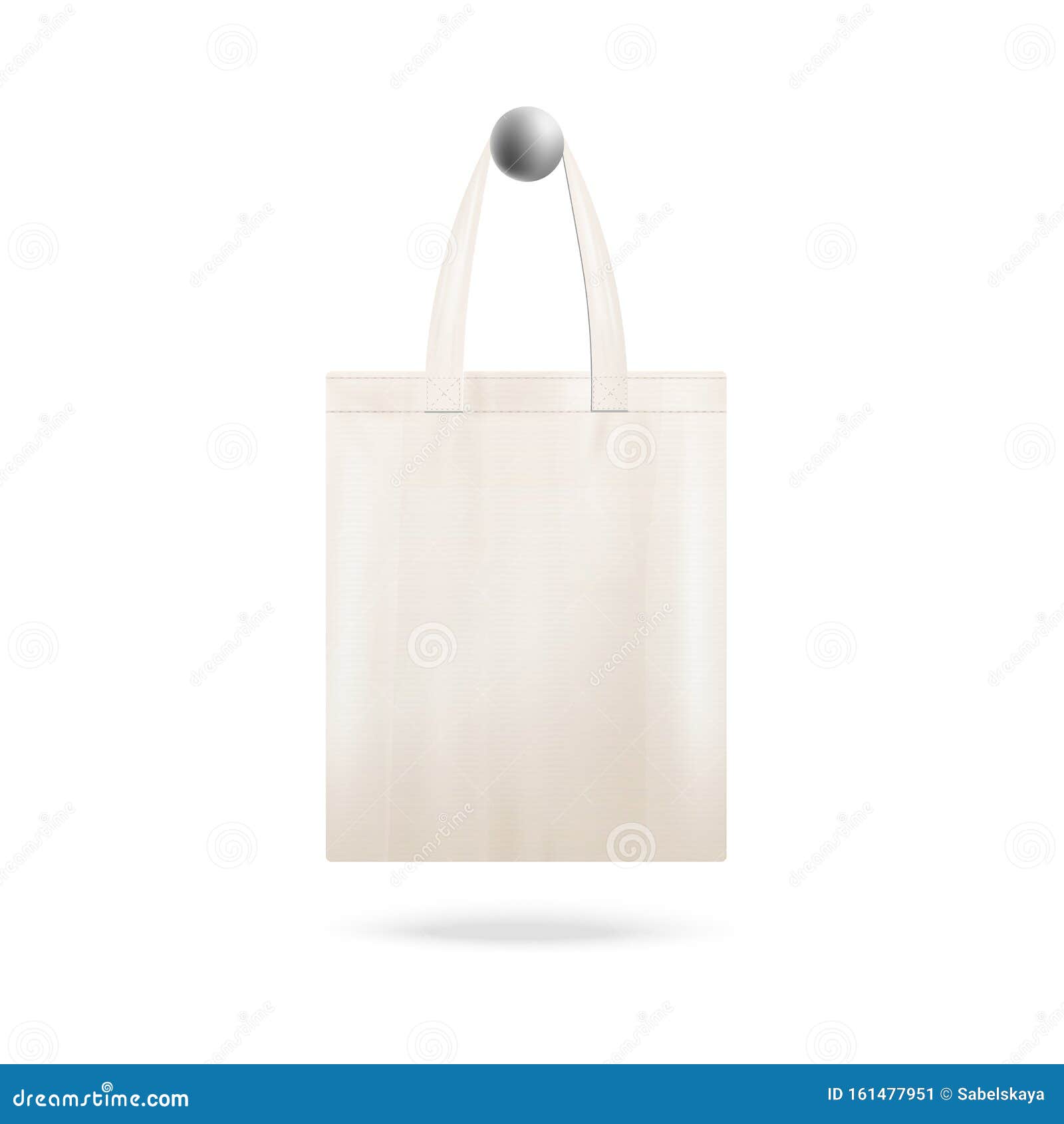 verkorten Verschuiving werkzaamheid Tote Bag-mockup Met Realistische Canvasdoek-structuur Vector Illustratie -  Illustration of katoen, room: 161477951