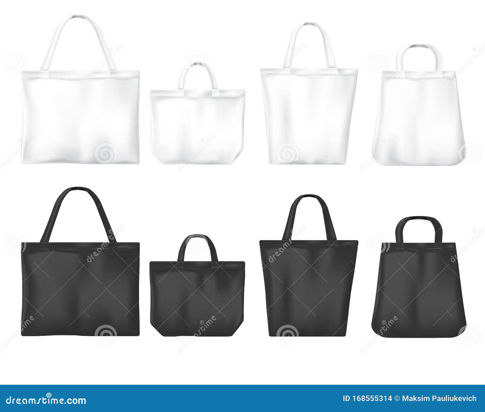 Download White And Black Tote Shopping Eco Friendly Bags Stock ...