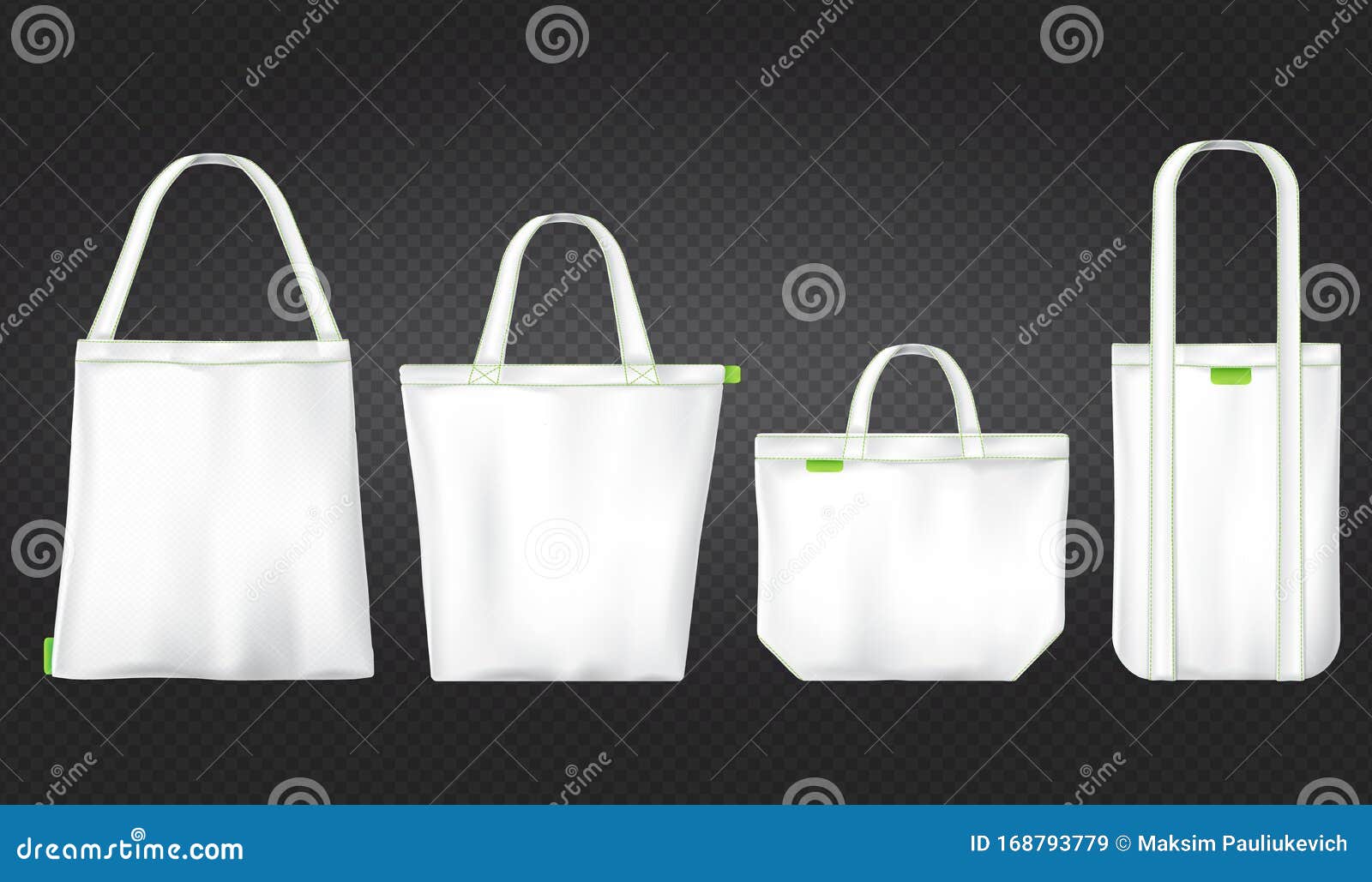 Download White Tote Shopping Eco Bags Stock Vector - Illustration ...