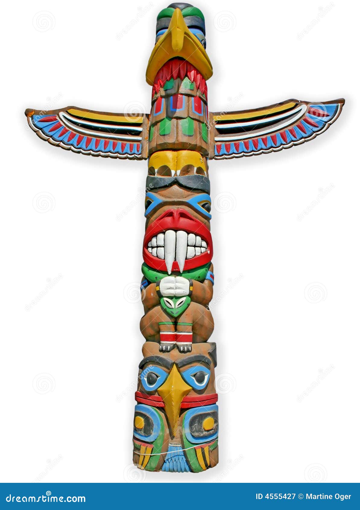 Totem Isolated. Royalty Free Stock Photography - Image: 4555427