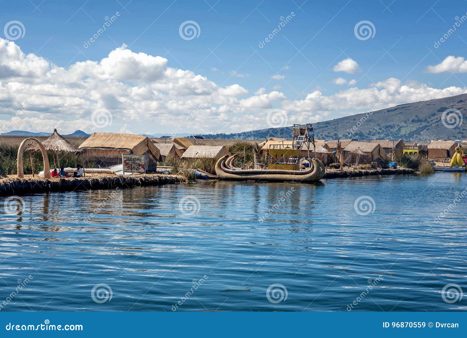 Totora Reed Islands Neer Puno, Peru Editorial Stock Image Image of