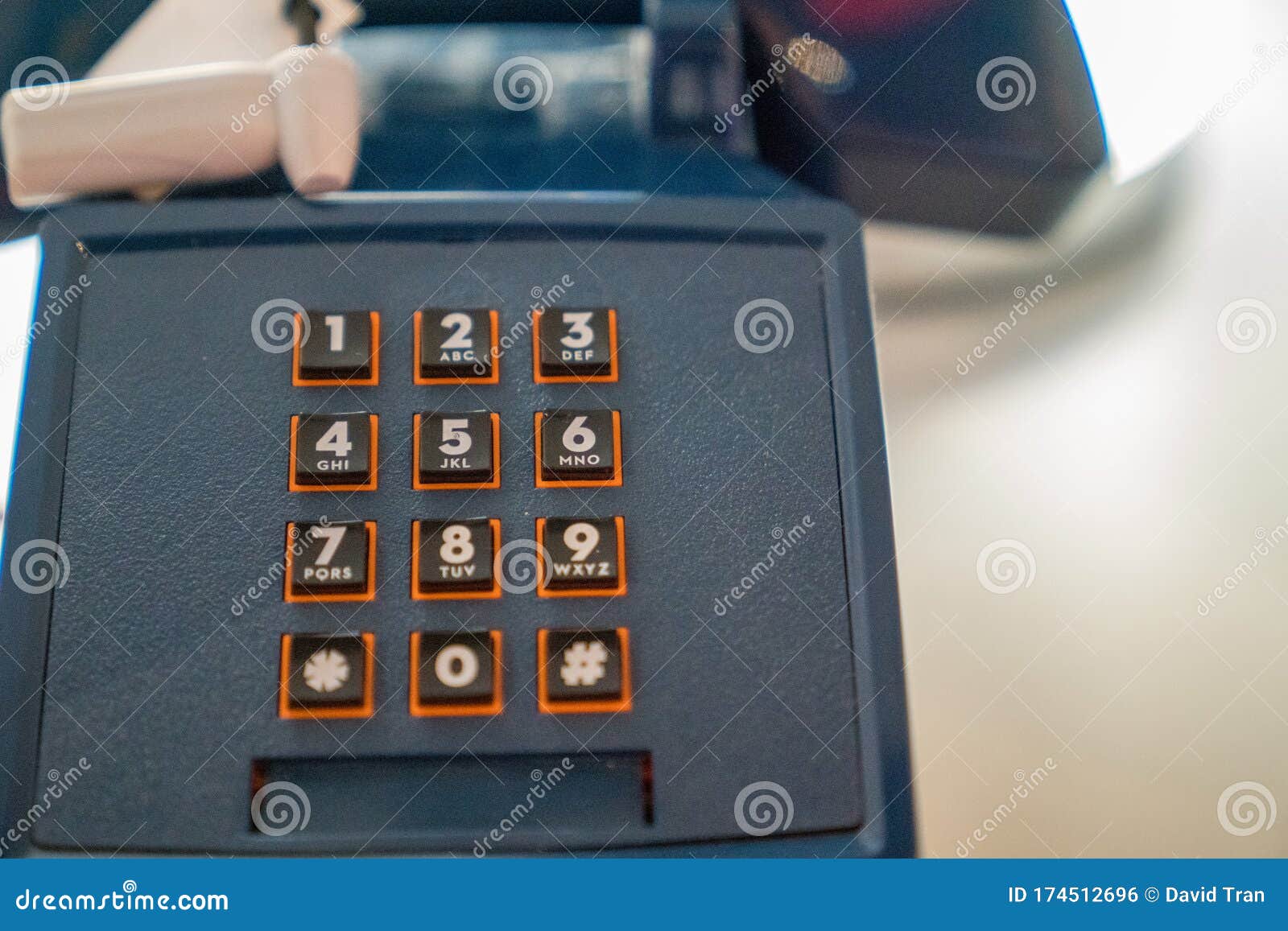 Touch Pad of Land Line Phone Numbers and Letters Stock Photo Image of