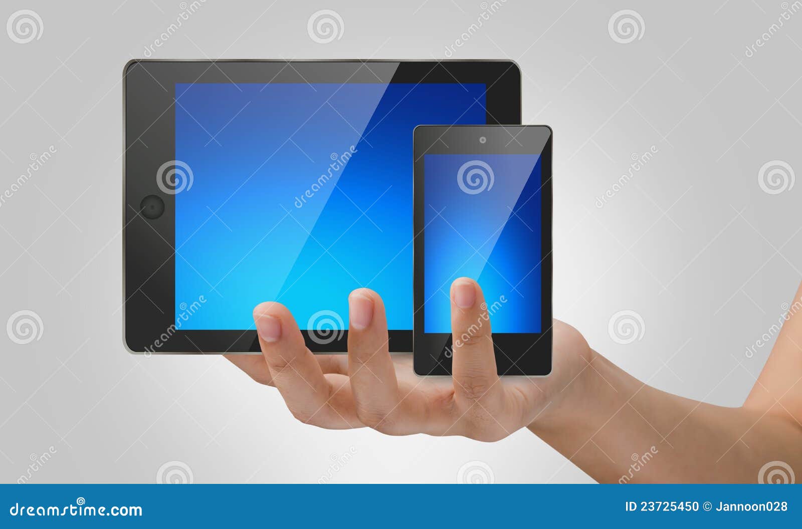 Touch pad and phone. stock photo. Image of isolated, modern 23725450
