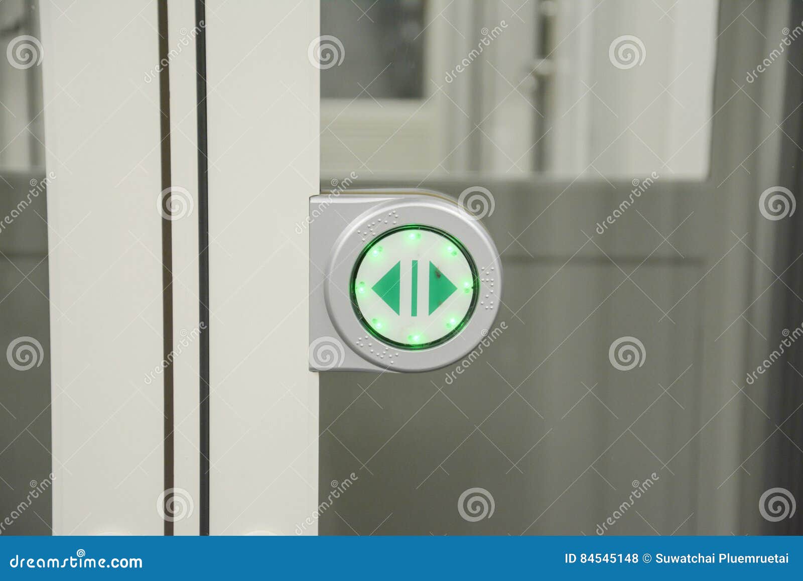Touch Screen Icon for Open the Door Stock Photo Image of airline