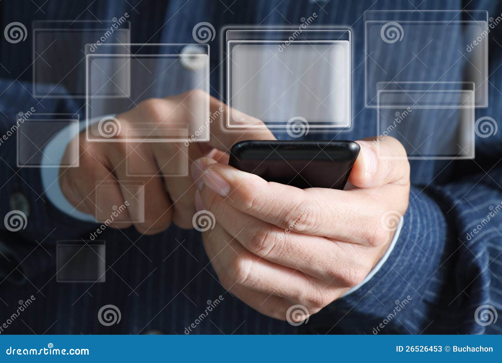 Touch screen mobile phone stock image. Image of connection 26526453