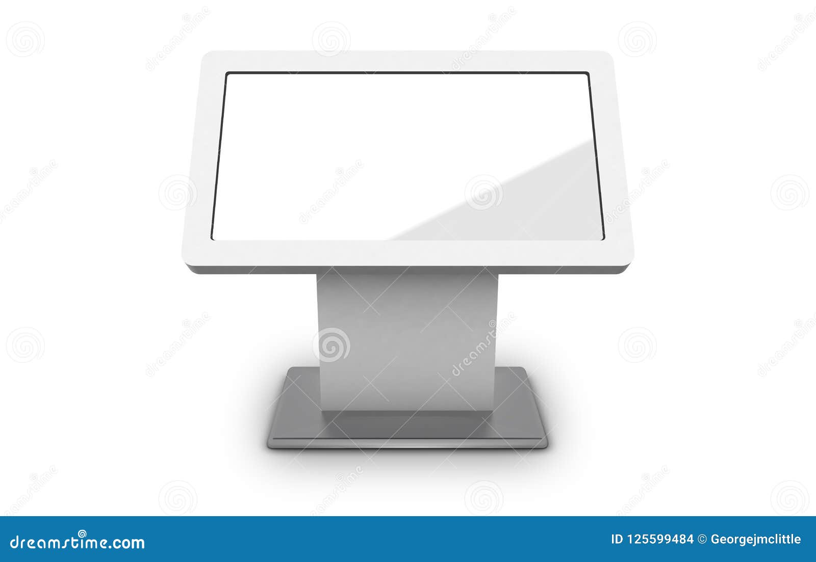 Download Mockup Digital Signage Kiosk Stock Illustration - Illustration of template, mall: 125599484