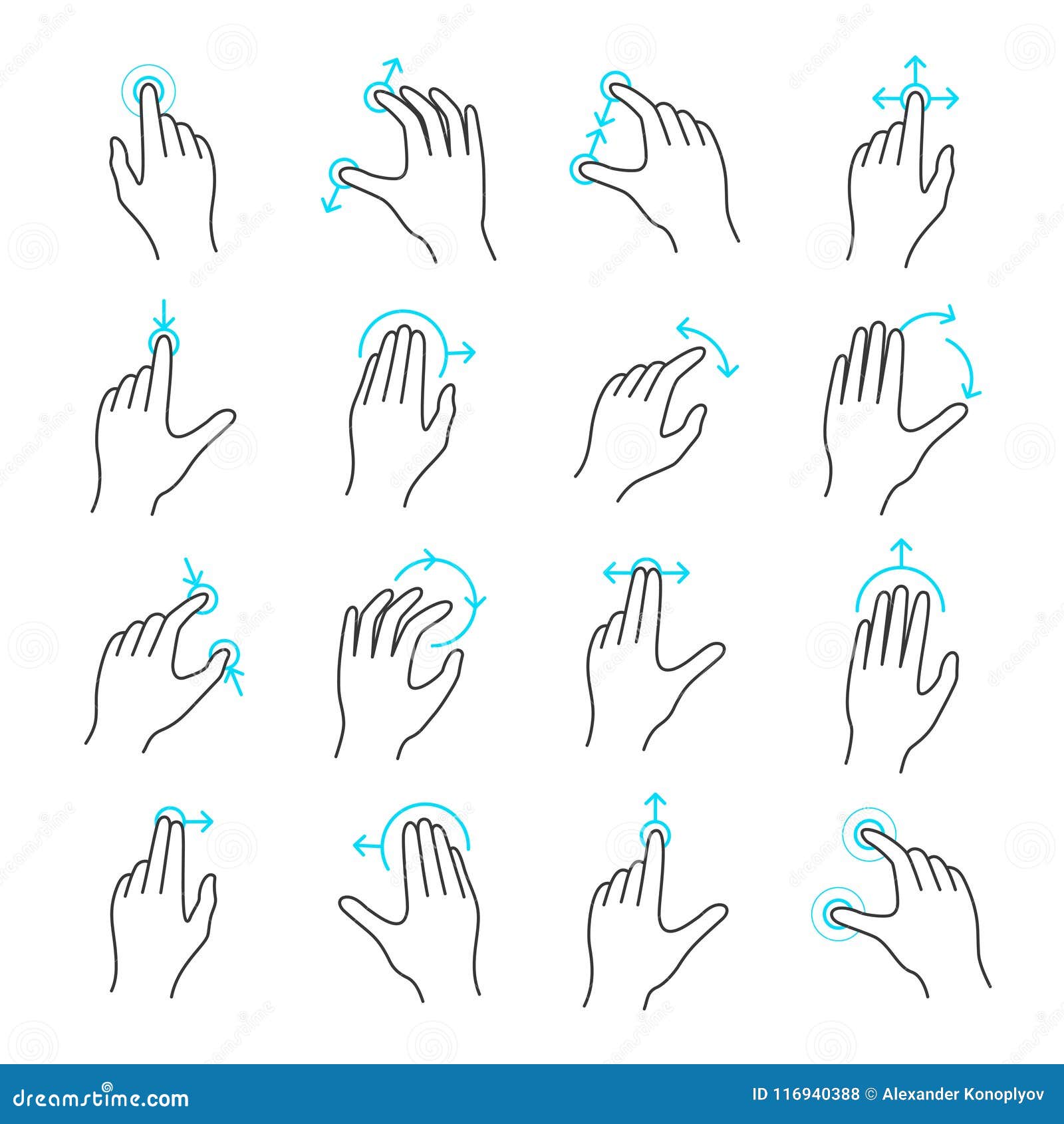 Catalog - User Interface & Gesture Icons