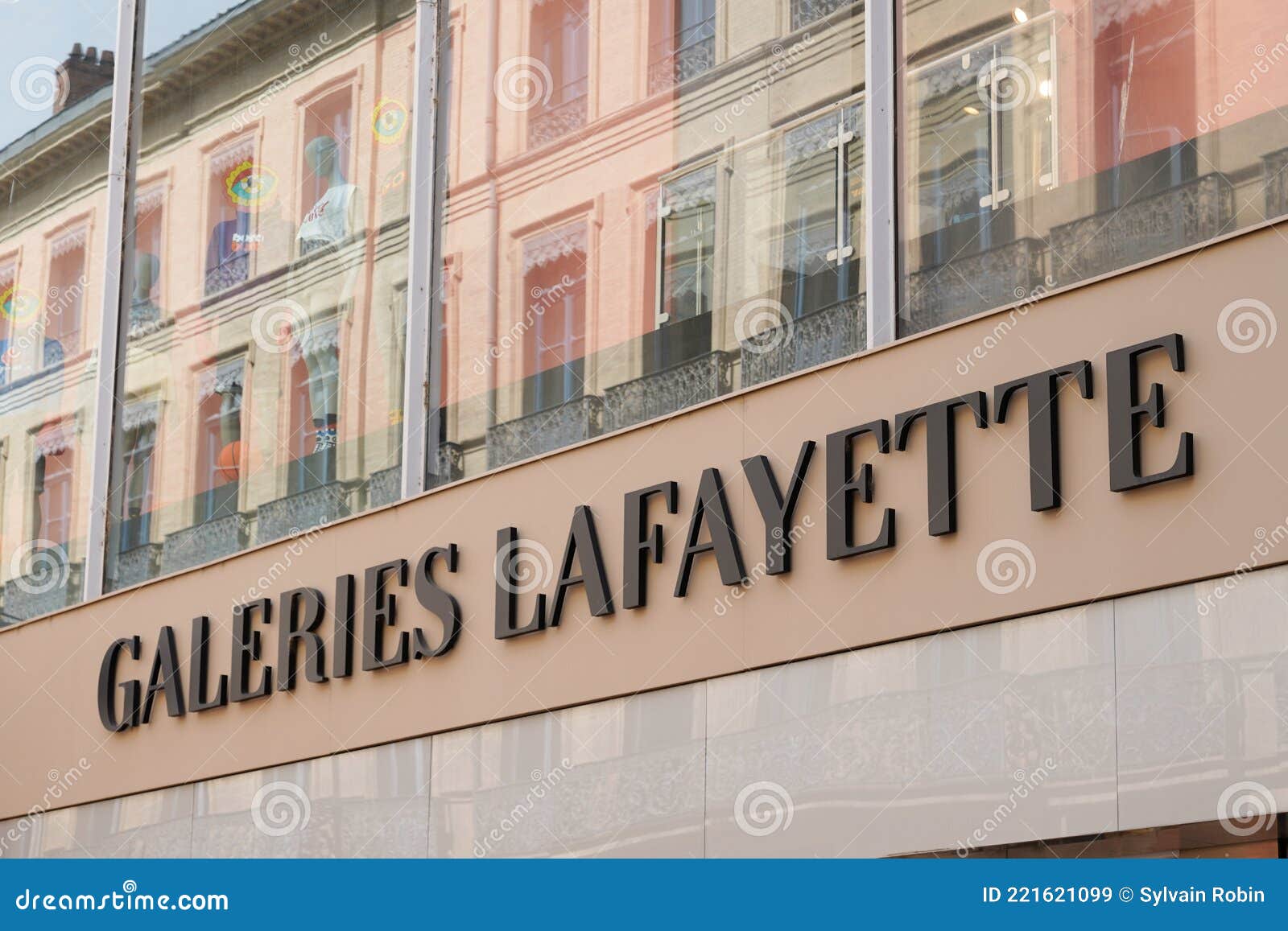 Galeries Lafayette Logo Brand and Text Sign Town Center Upmarket French ...