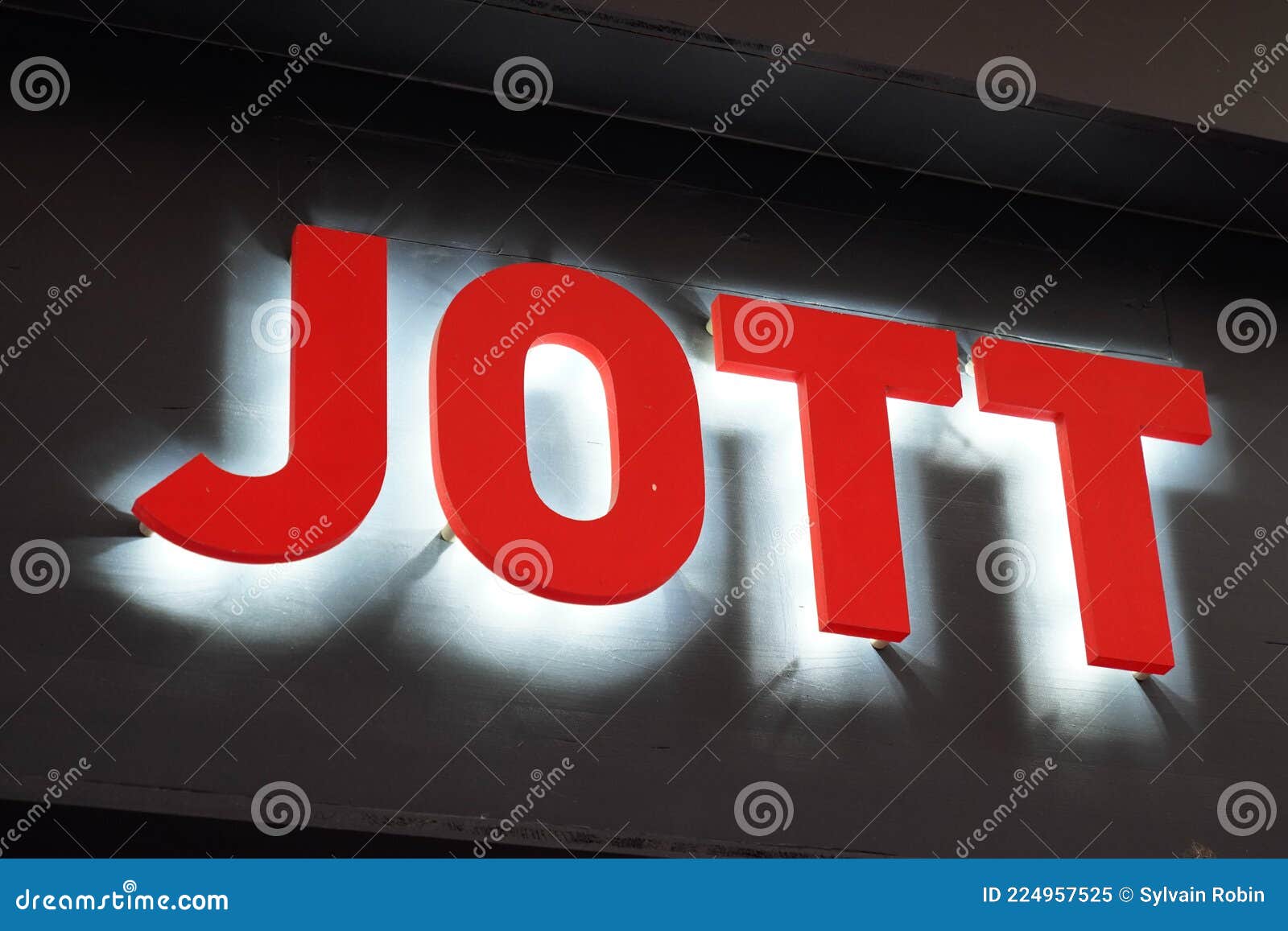 Jott Just Over the Top Store Text Brand and Logo Sign French Shop Chain ...