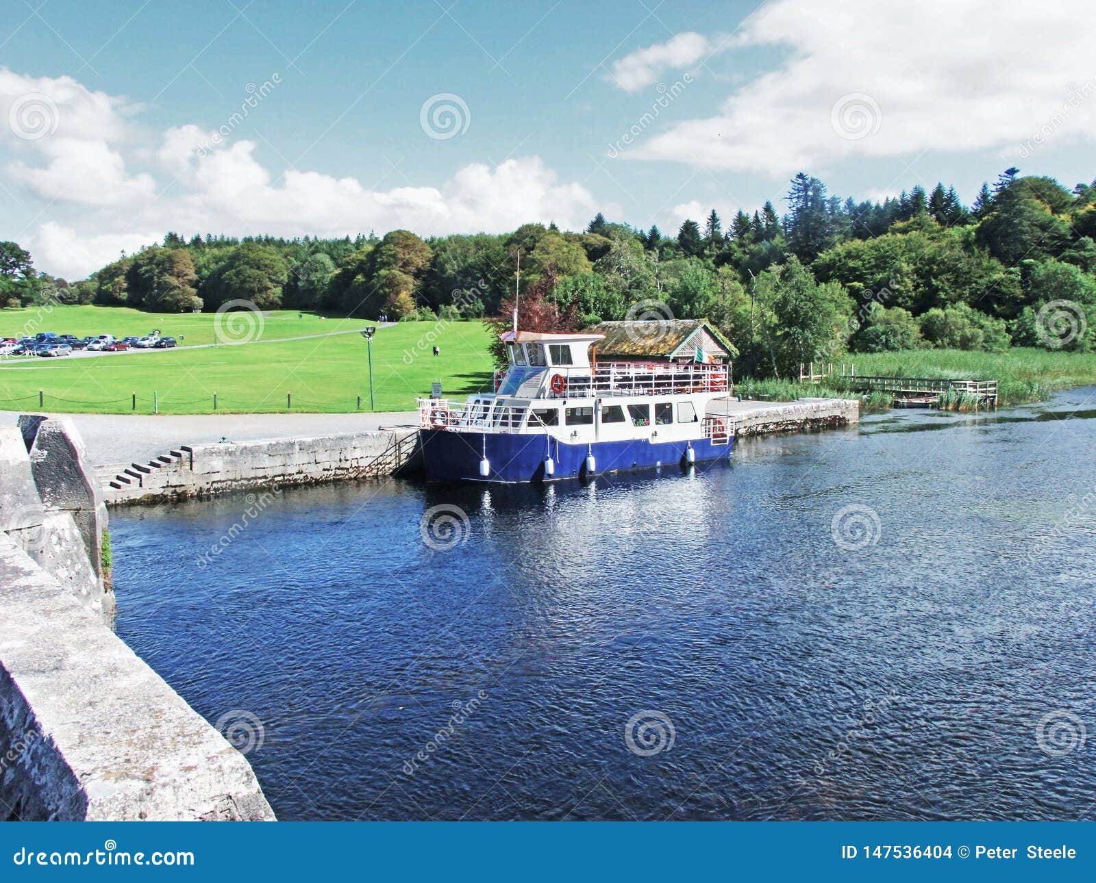 Tour Boat in Co Galway Ireland Stock Photo Image of canoes, holiday
