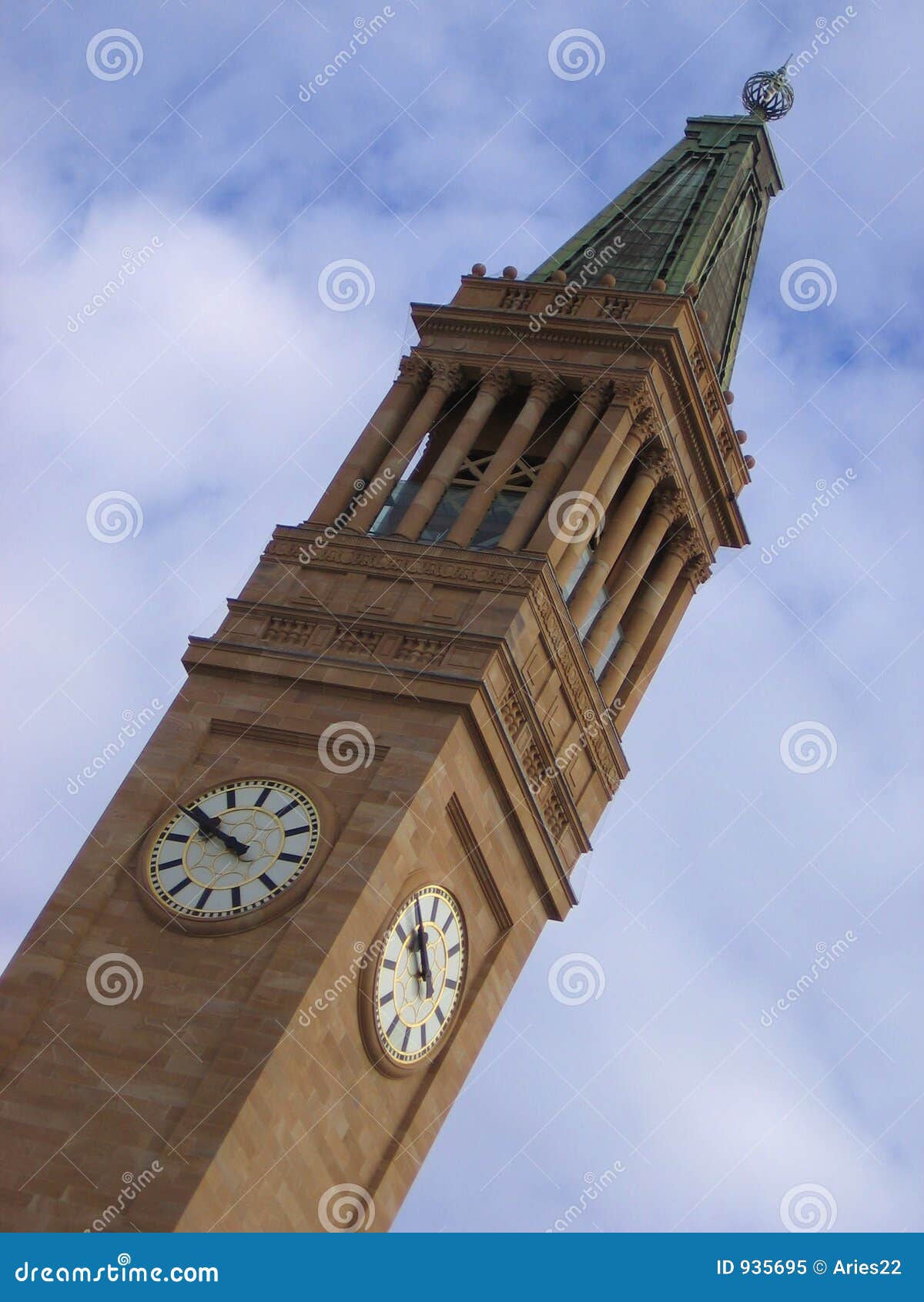 Tour D'horloge De Brisbane 2 Image stock Image du queensland