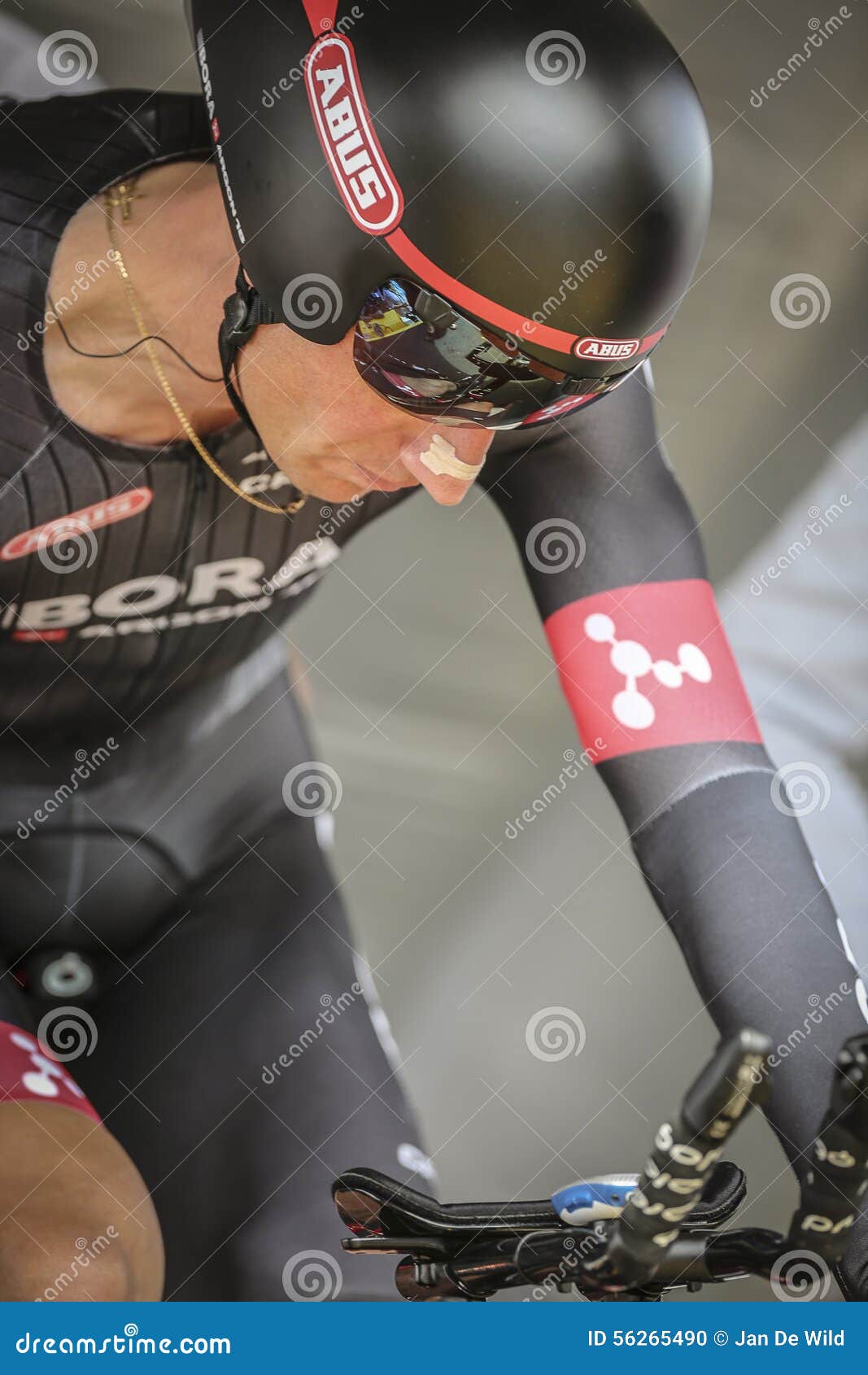 102. Tour de France - Zeitfahren - erste Phase. Utrecht, die Niederlande 4. vom Juli 2015 Tour de France-Zeitfahren-Stadium, BARTOSZ HUZARSKI, Team Bora Argon