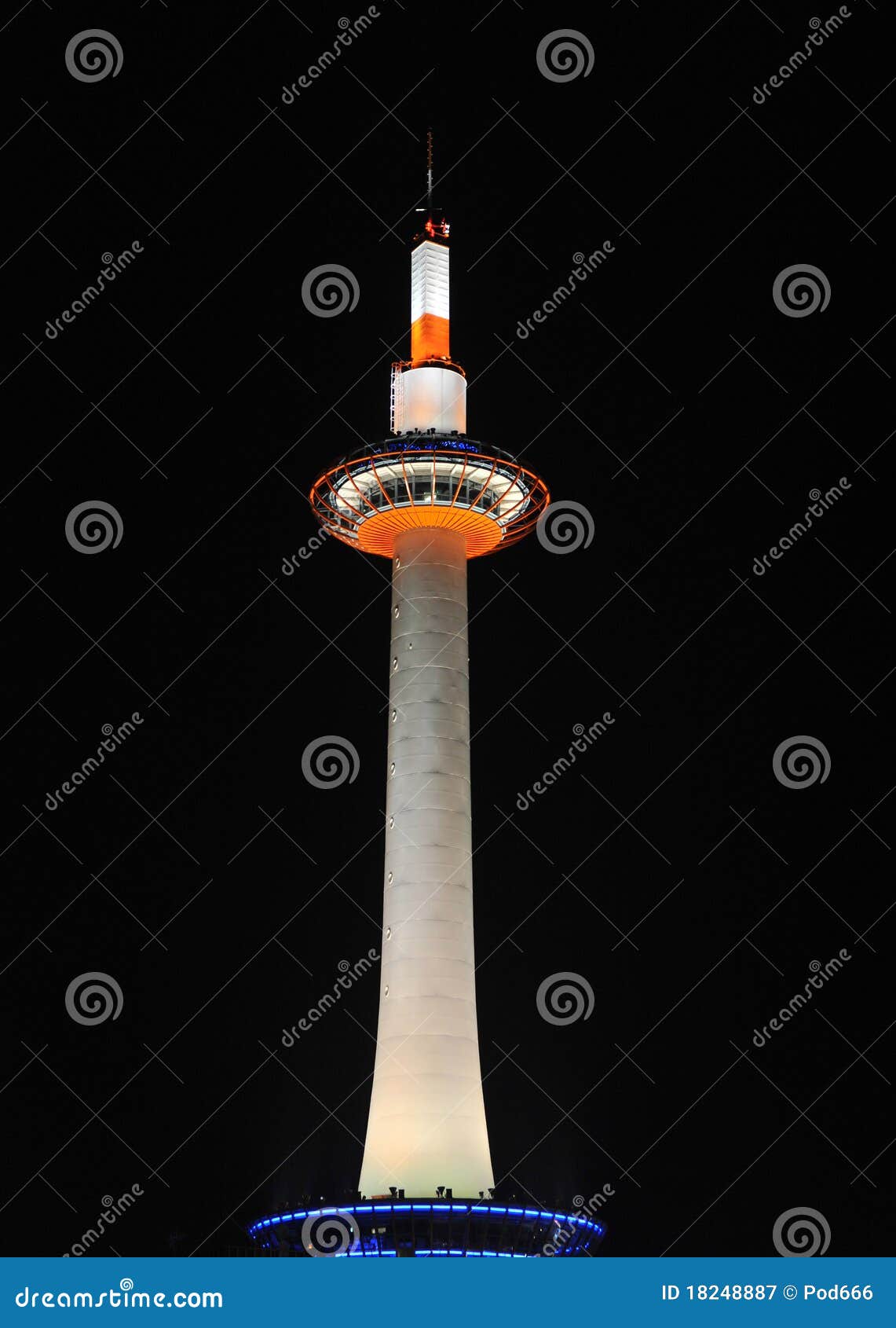 Tour Japon de Kyoto image stock. Image du repère, allumé 18248887