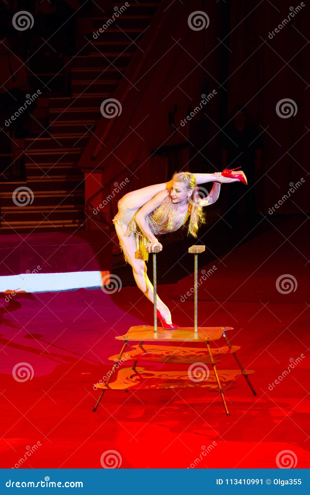 Tour of Moscow Circus Named after Nikulin. Caoutchouc Number Performed