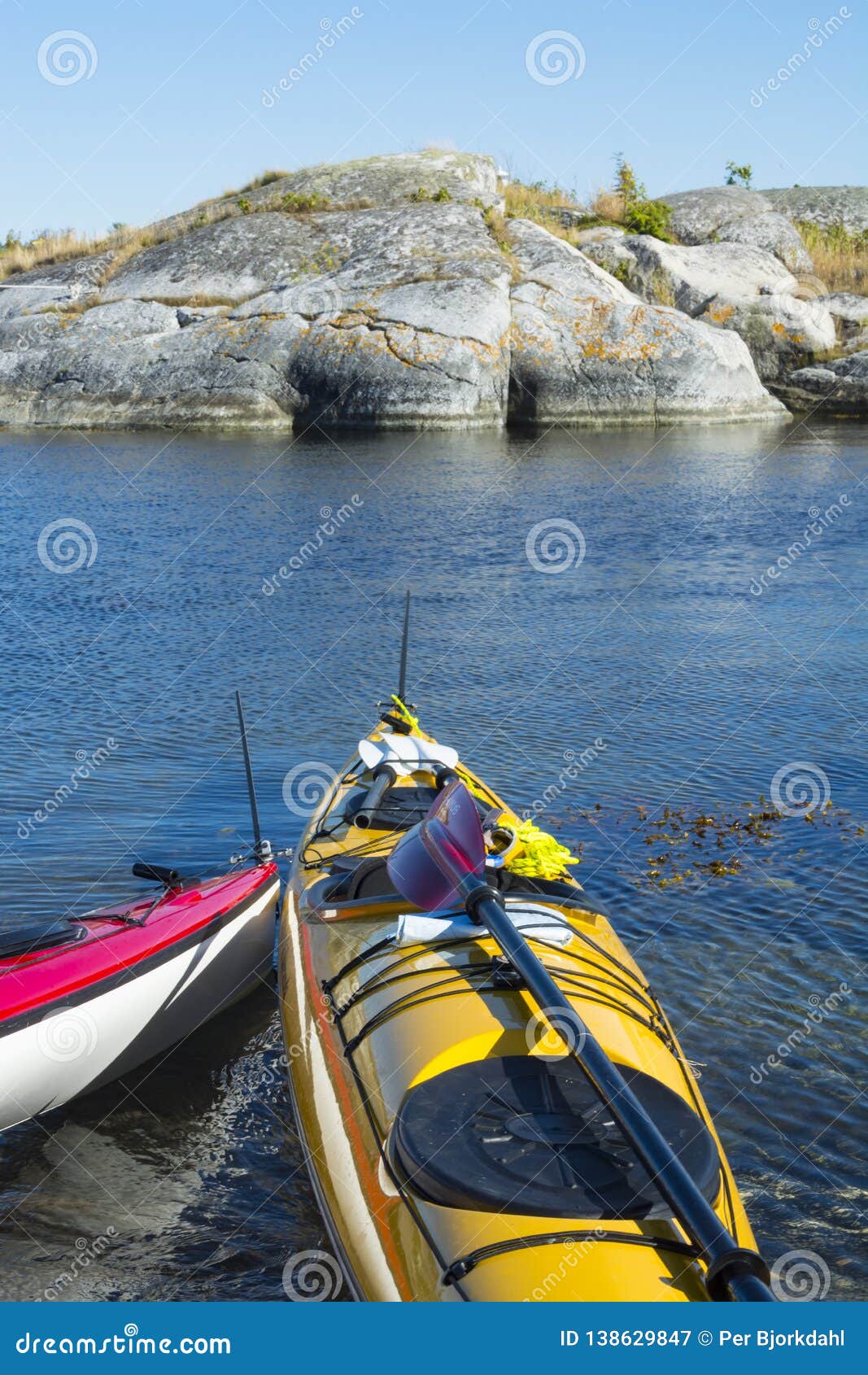 Touring Kayak Safety Equipment Editorial Photography - Image of
