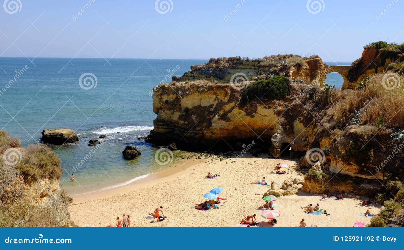 Tourism at the South Coast in the Portugal Editorial - of ocean: 125921192