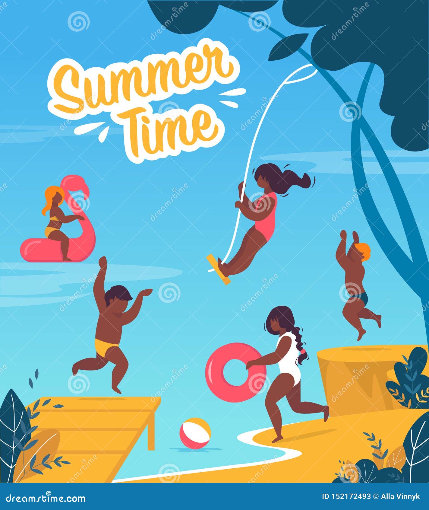 Tourist Flyer is Written Summer Time Cartoon. Stock Vector - Illustration of marine, flyer: 152172493 Tourist Flyer is Written Summer Time Cartoon. Stock Vector - Illustration of marine, flyer: 152172493