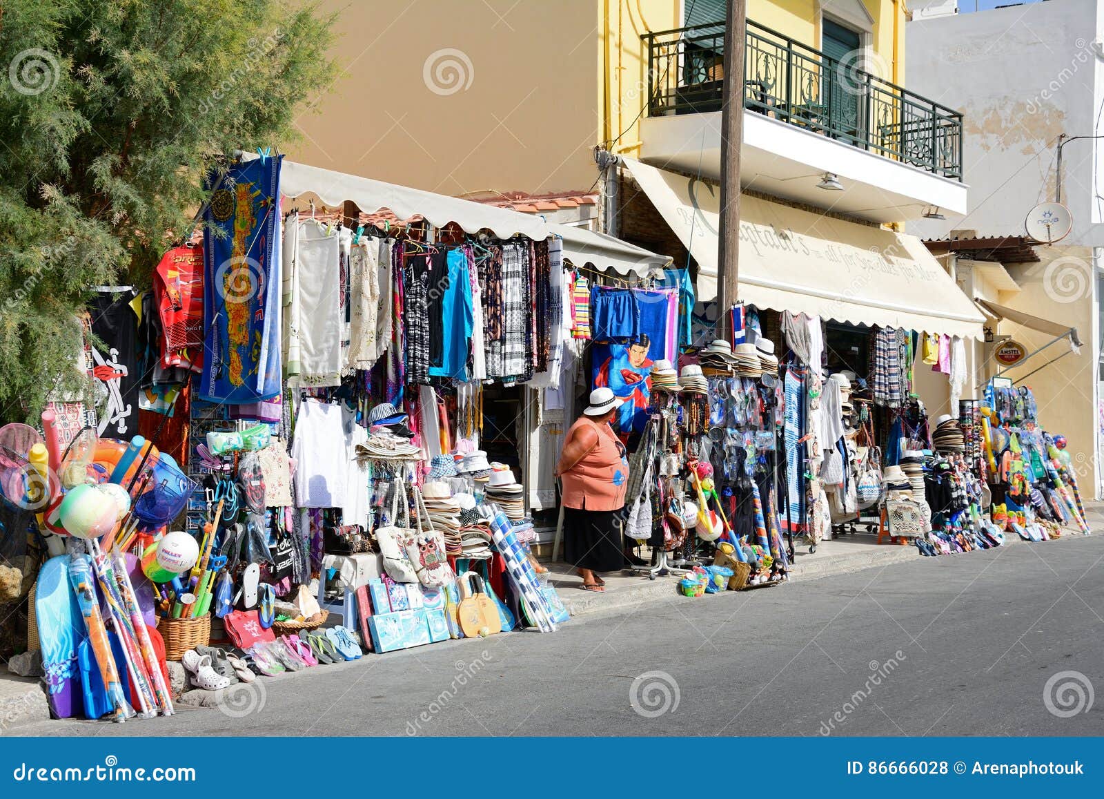 Tourist Gift Shops, Ierapetra. Editorial Stock Photo - Image of shopping, shop: 86666028