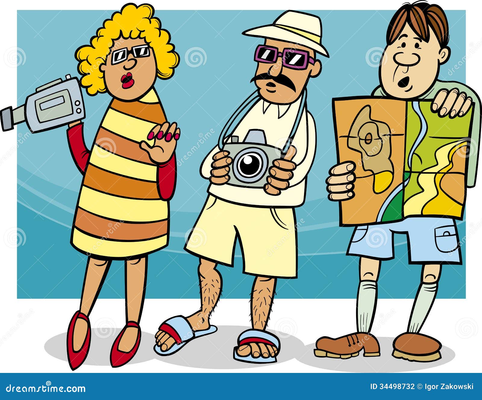 Tourism Cartoon