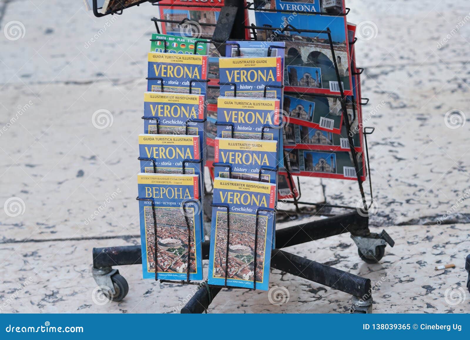 Tourist Travel Brochure of Verona City, Northern Italy Editorial Image Tourist Travel Brochure of Verona City, Northern Italy Editorial Image