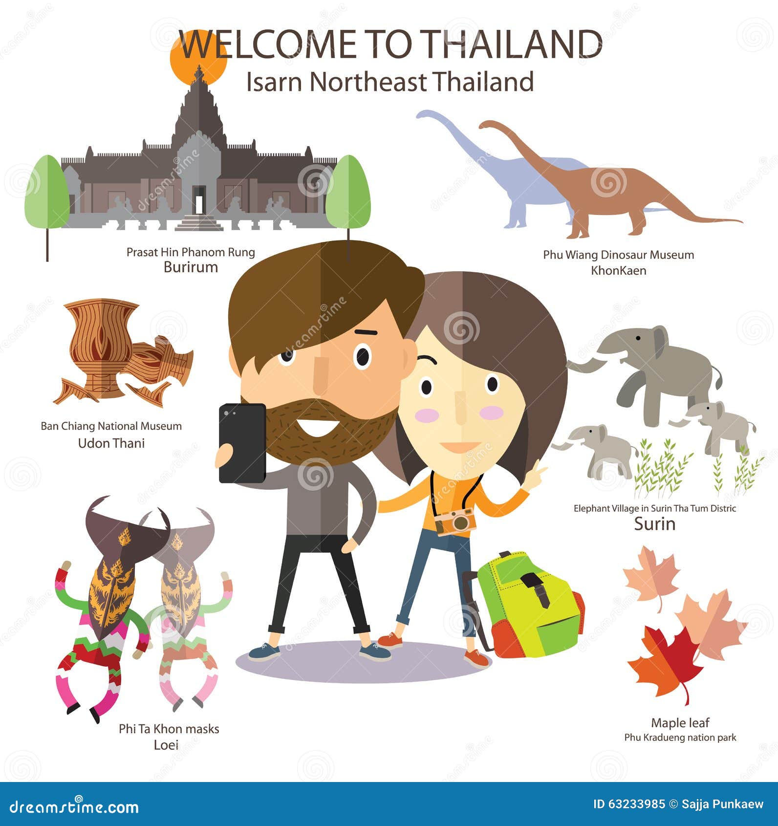 tourist travel to isarn northeast thailand