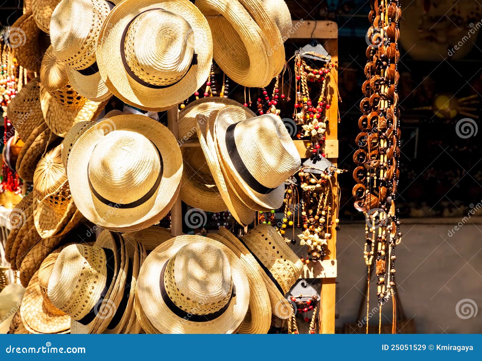 touristic street market selling souvenirs in cuba