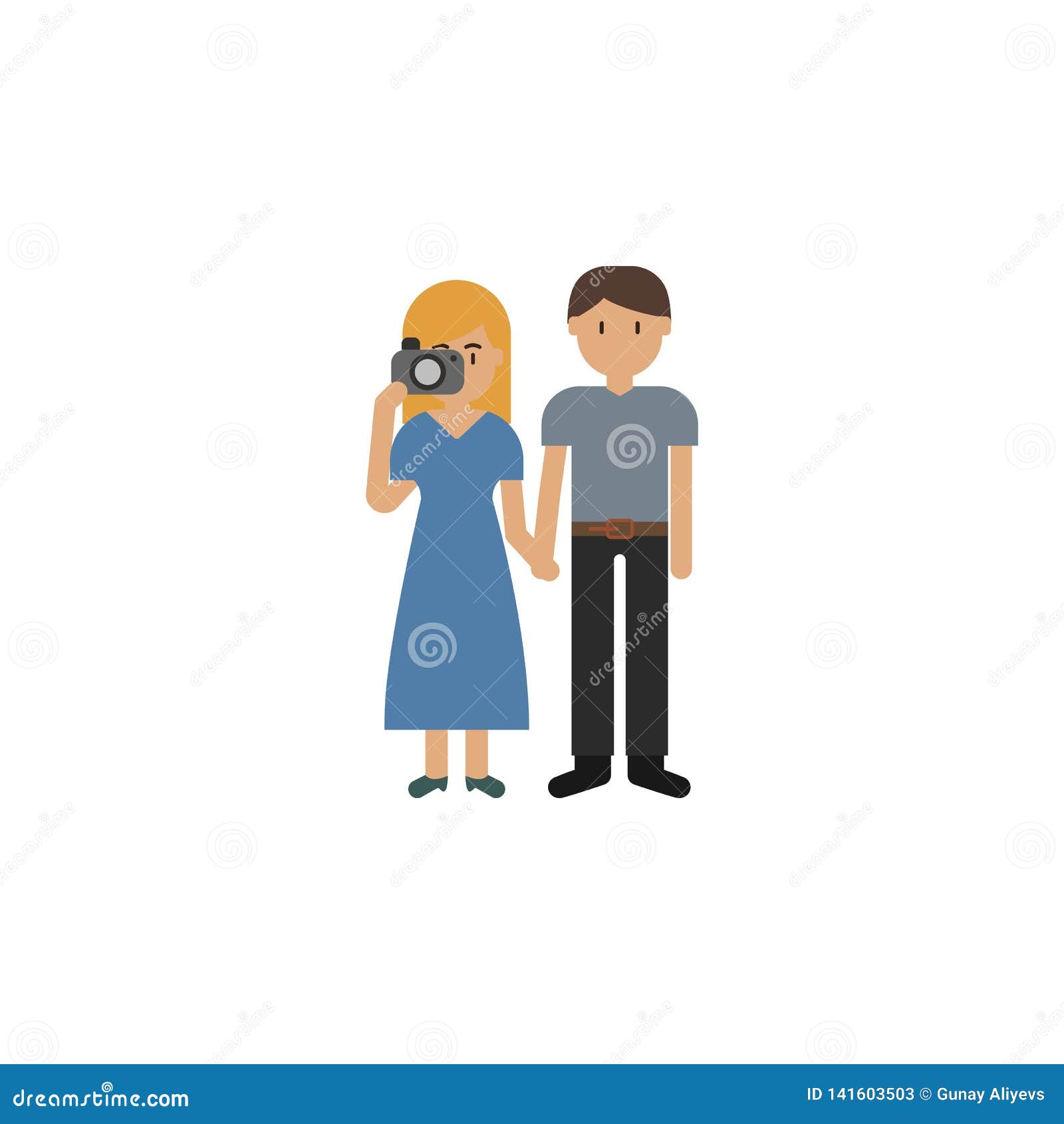 tourists, camera cartoon icon.  of color travel icon. premium quality graphic  icon. signs and s collection