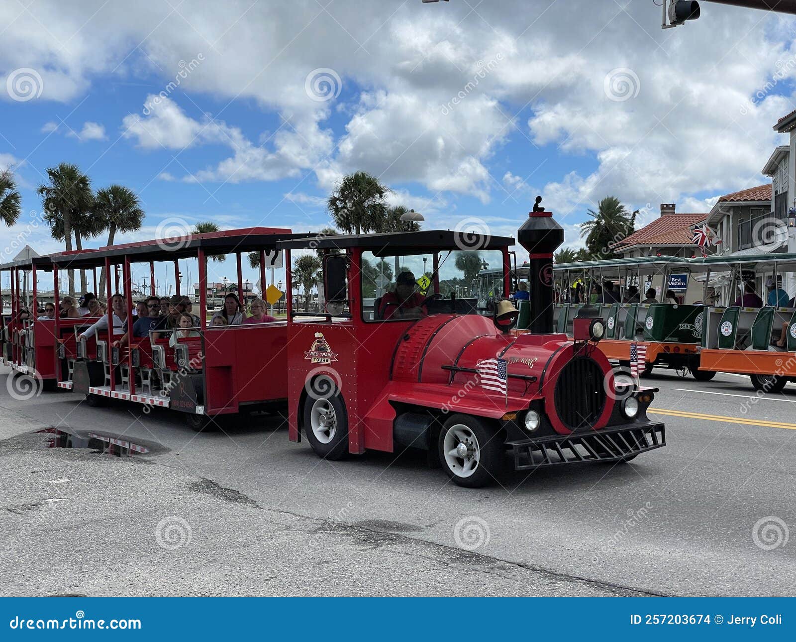 Red Train Tours, St. Augustine, Florida Editorial Stock Image Image