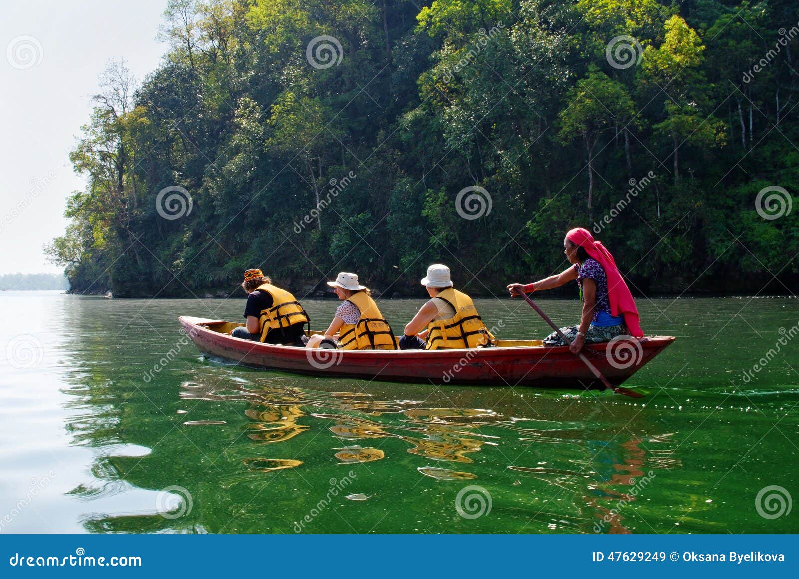 Tourists on Fewa Lake in Pokhara, Nepal. Editorial Stock Image - Image ...