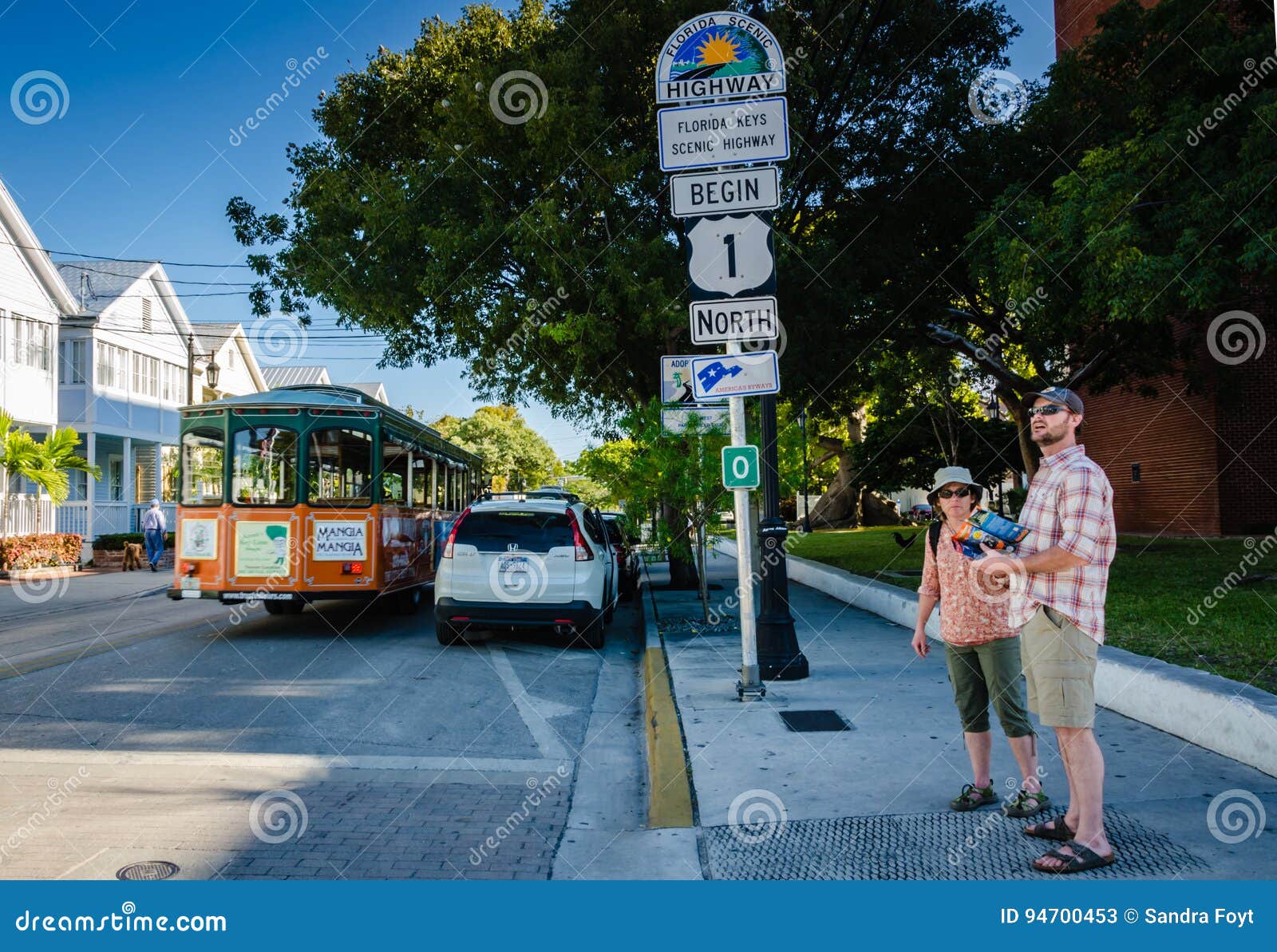 Us Highway 1 Map Tourists At U.s. Route 1 - Key West, Florida Editorial Stock Photo - Image  Of Atlantic, Florida: 94700453