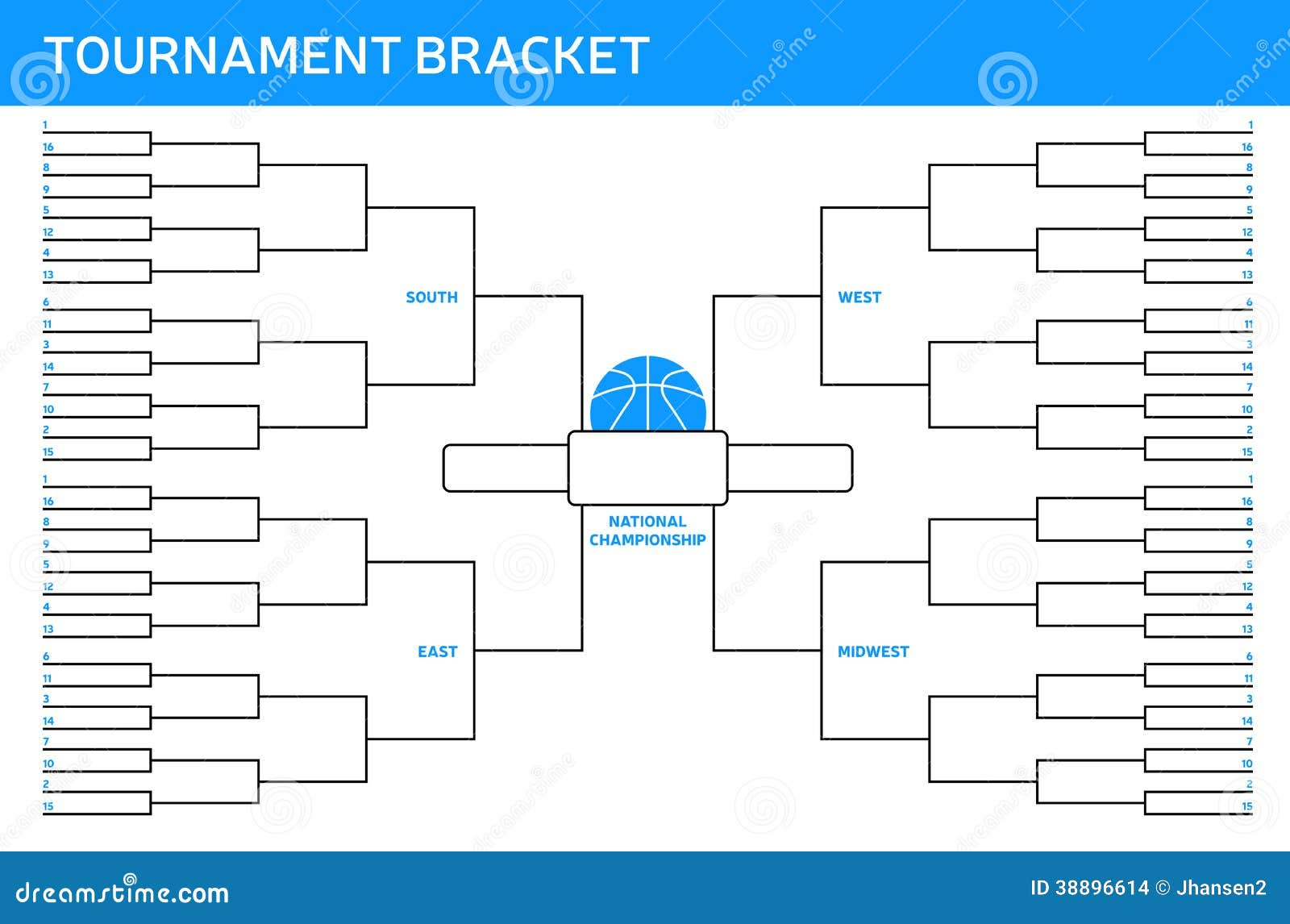 Playoff Tournament Brackets Chart. Vector Illustration Stock Vector -  Illustration of baseball, event: 120158848