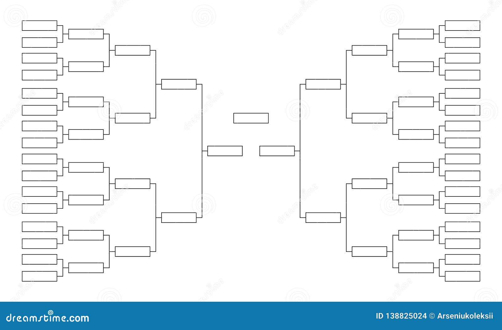 tournament-bracket-empty-template-for-competition-charts-stock-vector