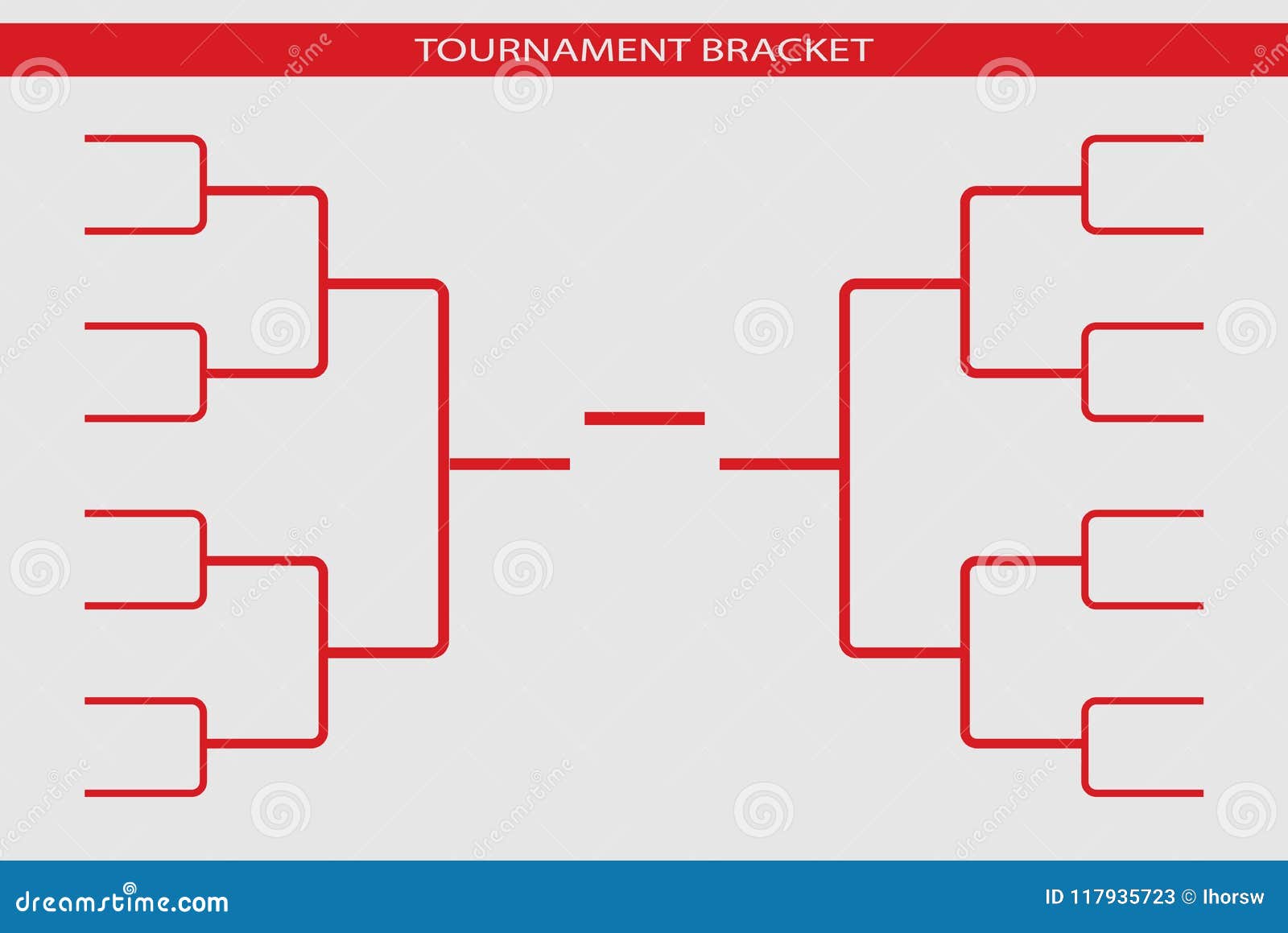tournament bracket vector championship template stock vector basketball bracket template