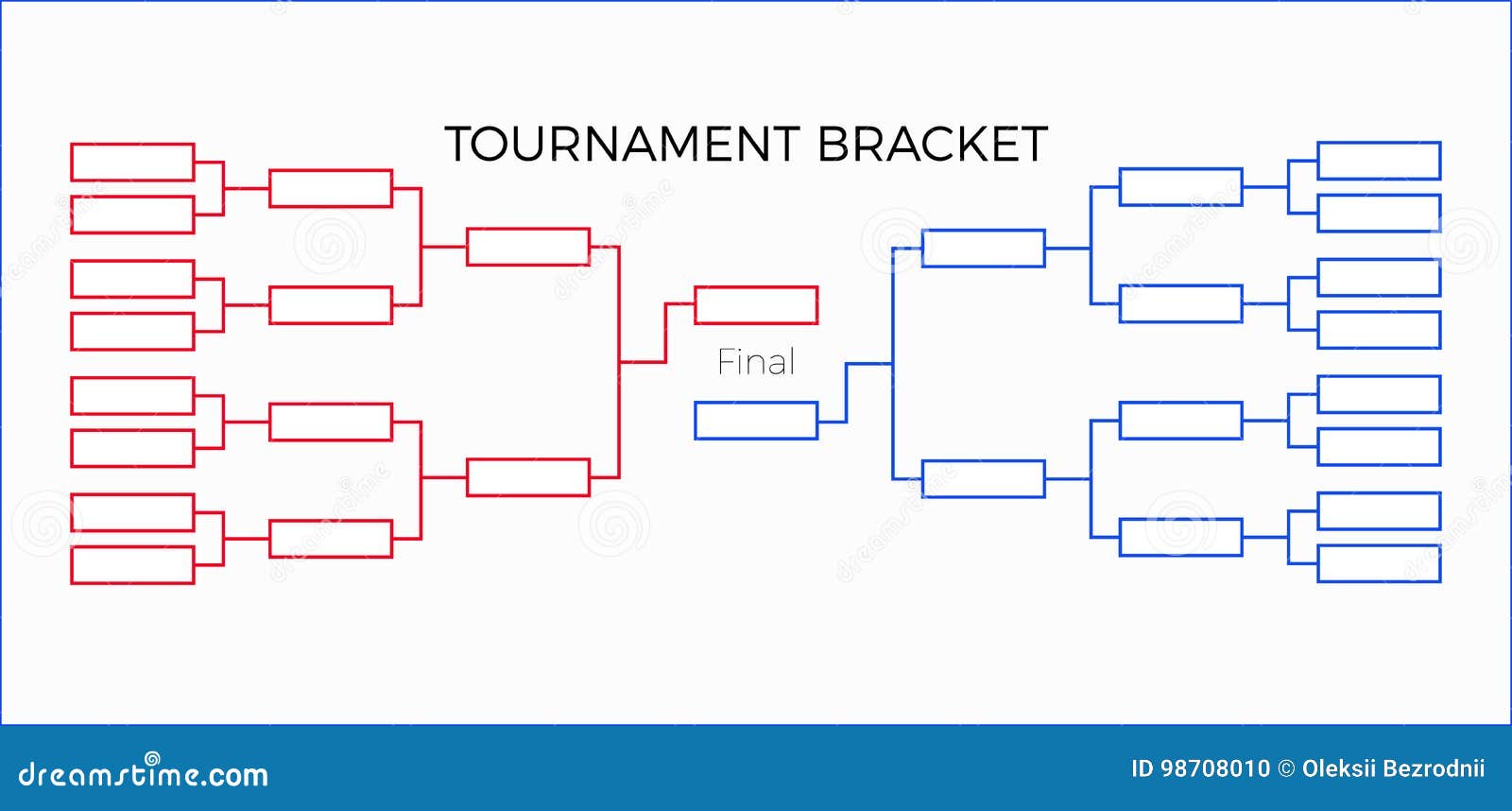 Tournament bracket Royalty Free Vector Image - VectorStock