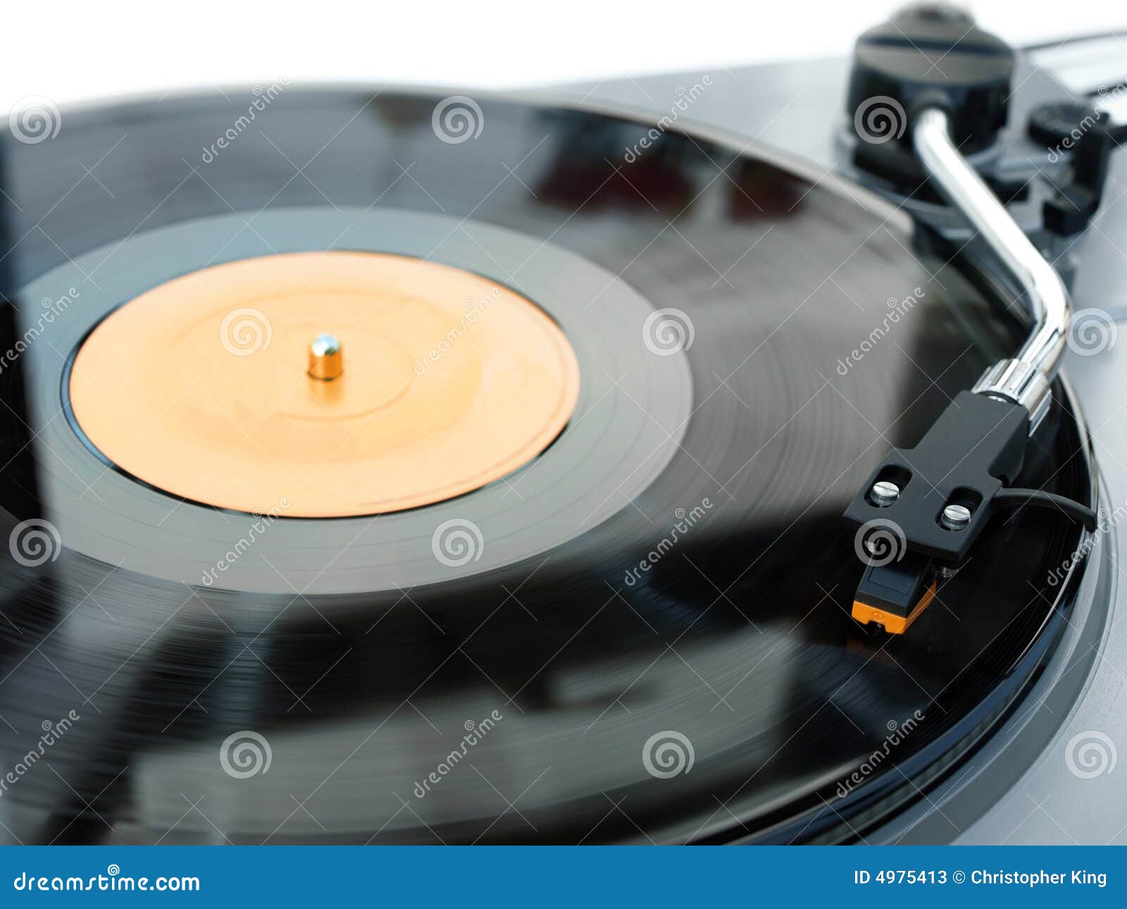 Tourne-disque Et Aiguille De Vinyle Image stock - Image du techno