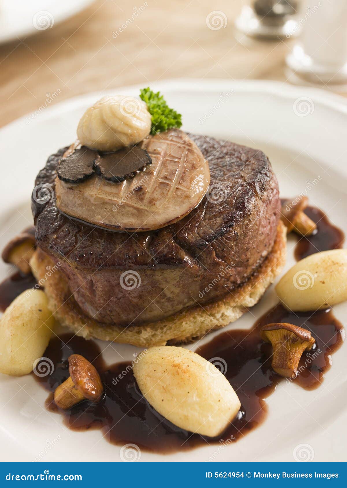 Tournedos Rossini With Cocotte Potatoes Stock Photography ...