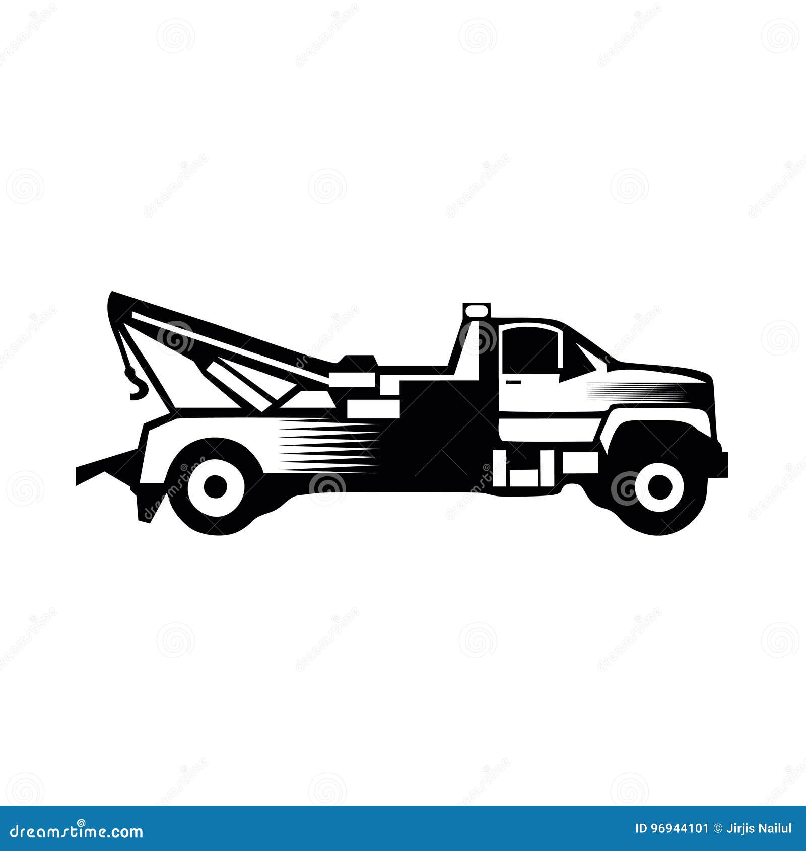 Tow Truck Icon Vector Filled Flat Sign Solid Pictogram Isolated Stock ...