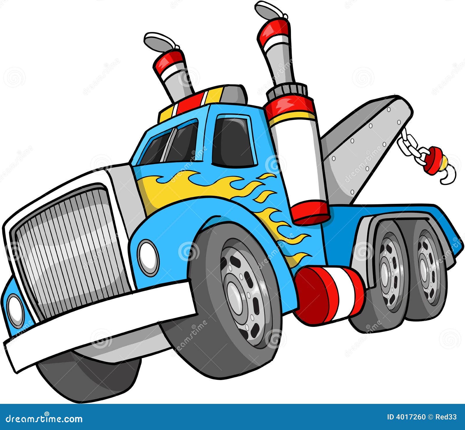 Tow Truck Illustration stock vector. Illustration of haul - 4017260