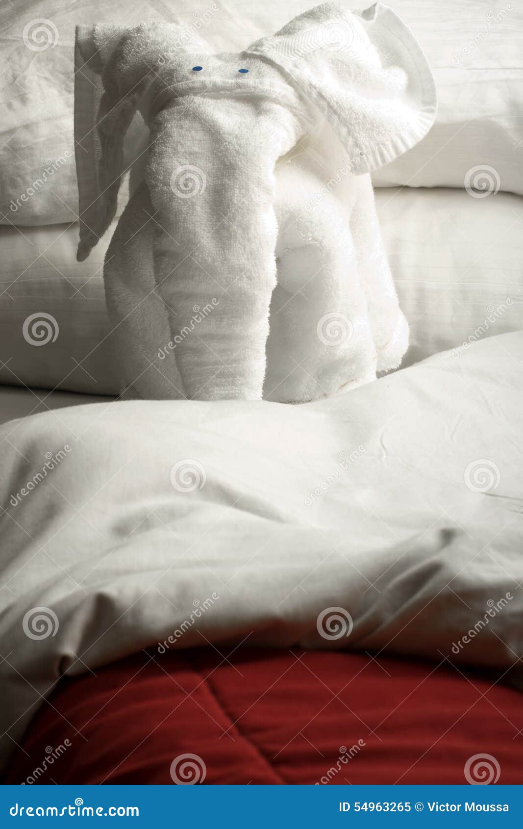 Towel elephant stock image. Image of guest, stateroom 54963265